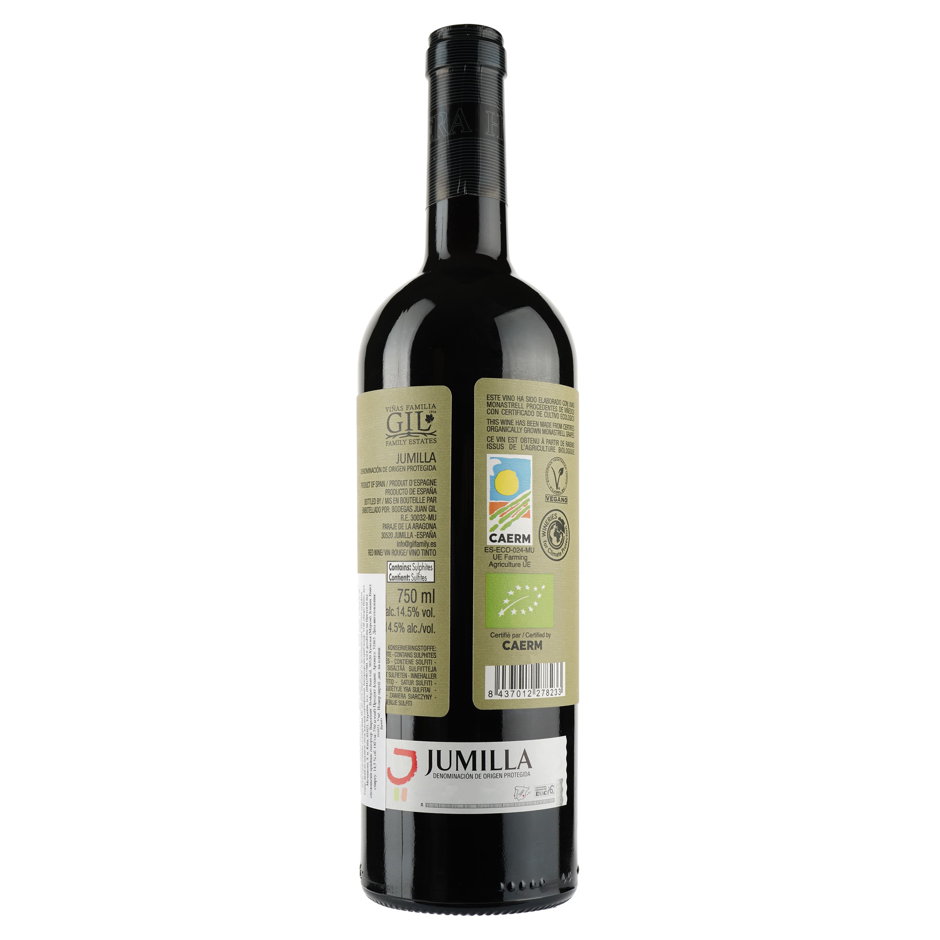 Вино Bodegas Ateca Honoro Vera Organic, червоне, сухе, 14,5%, 0,75 л (31865) - зображення 2