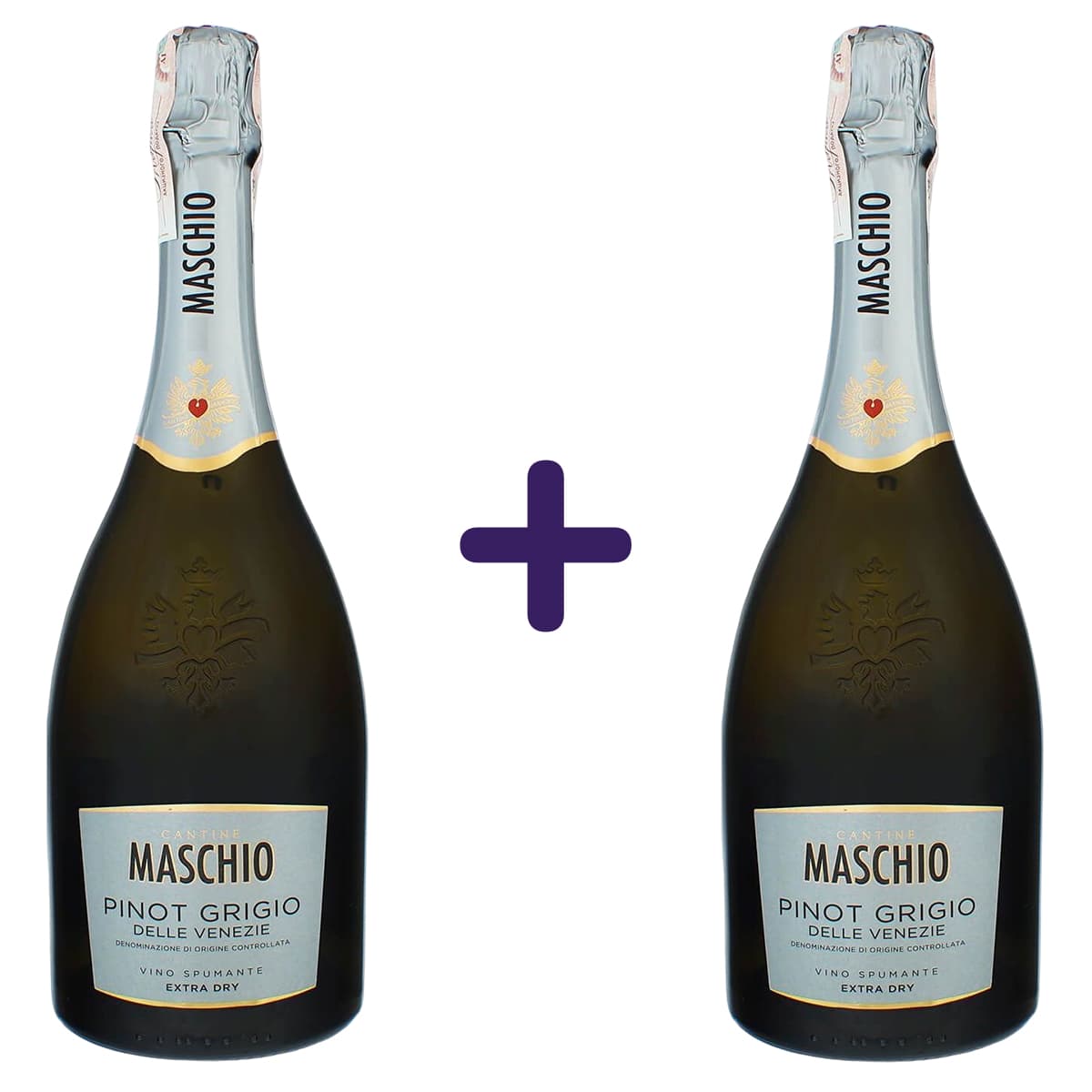 Вино ігристе Maschio Pinot Grigio 0.75 л х 2 шт. - зображення 1