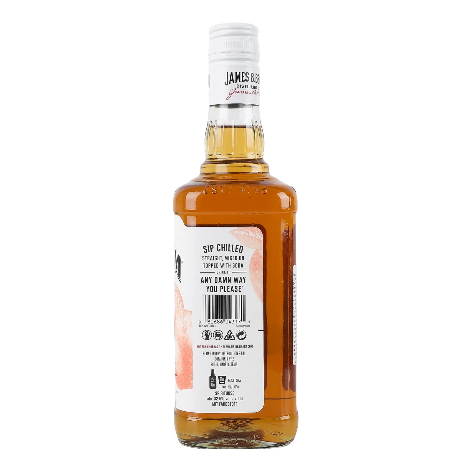 Лікер Jim Beam Peach 32.5% 0.7 л - зображення 2