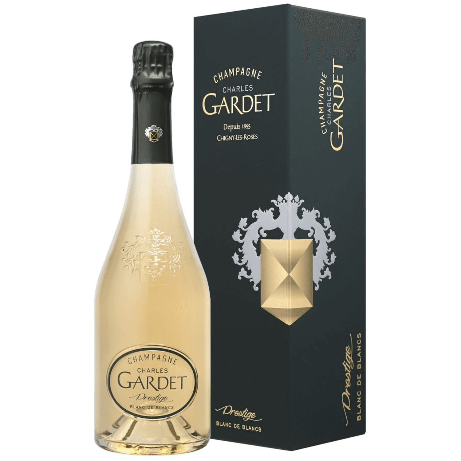 Шампанське Gardet Prestige Charles Blanc de Blancs біле брют 0.75 л в коробці - зображення 1