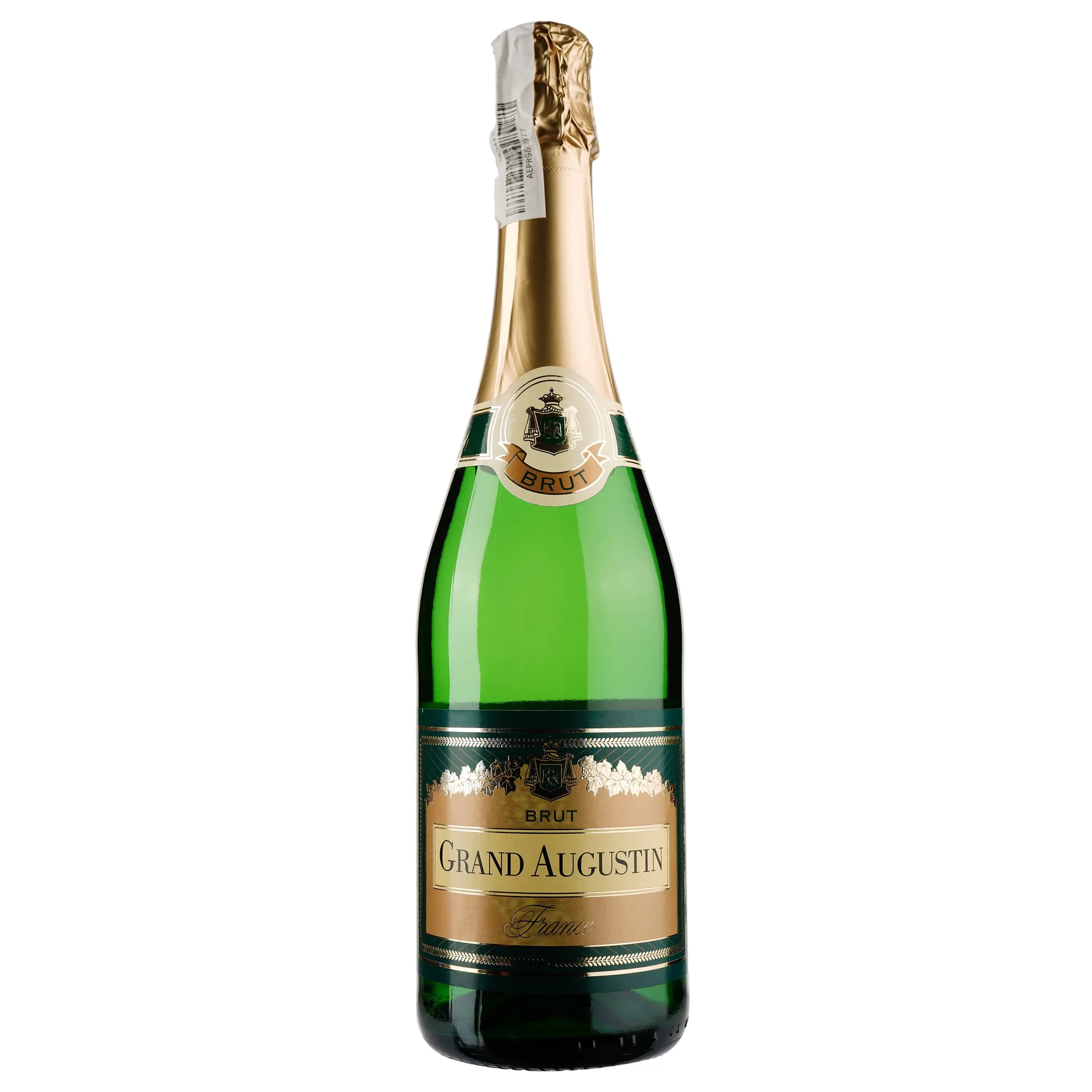 Вино ігристе Grand Augustin Brut white, біле, брют, 0,75 л - зображення 1