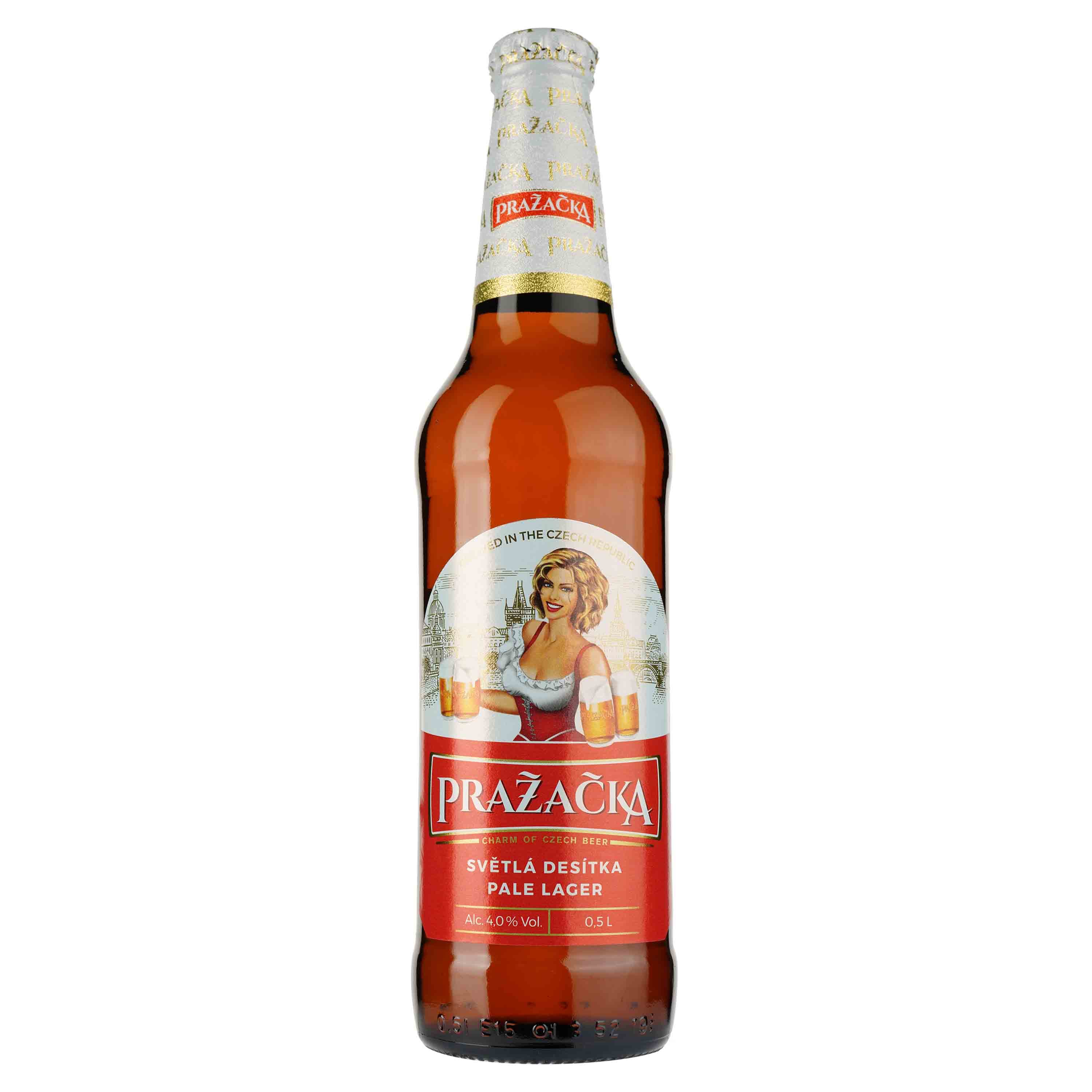 Пиво Prazаcka світле, 4%, 0.5 л - зображення 1