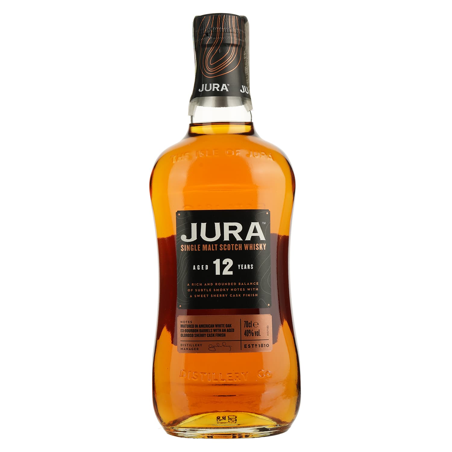 Віскі Jura 12yo Single Malt Scotch Whisky, 40%, 0,7 л + 2 келихи (48042) - зображення 2