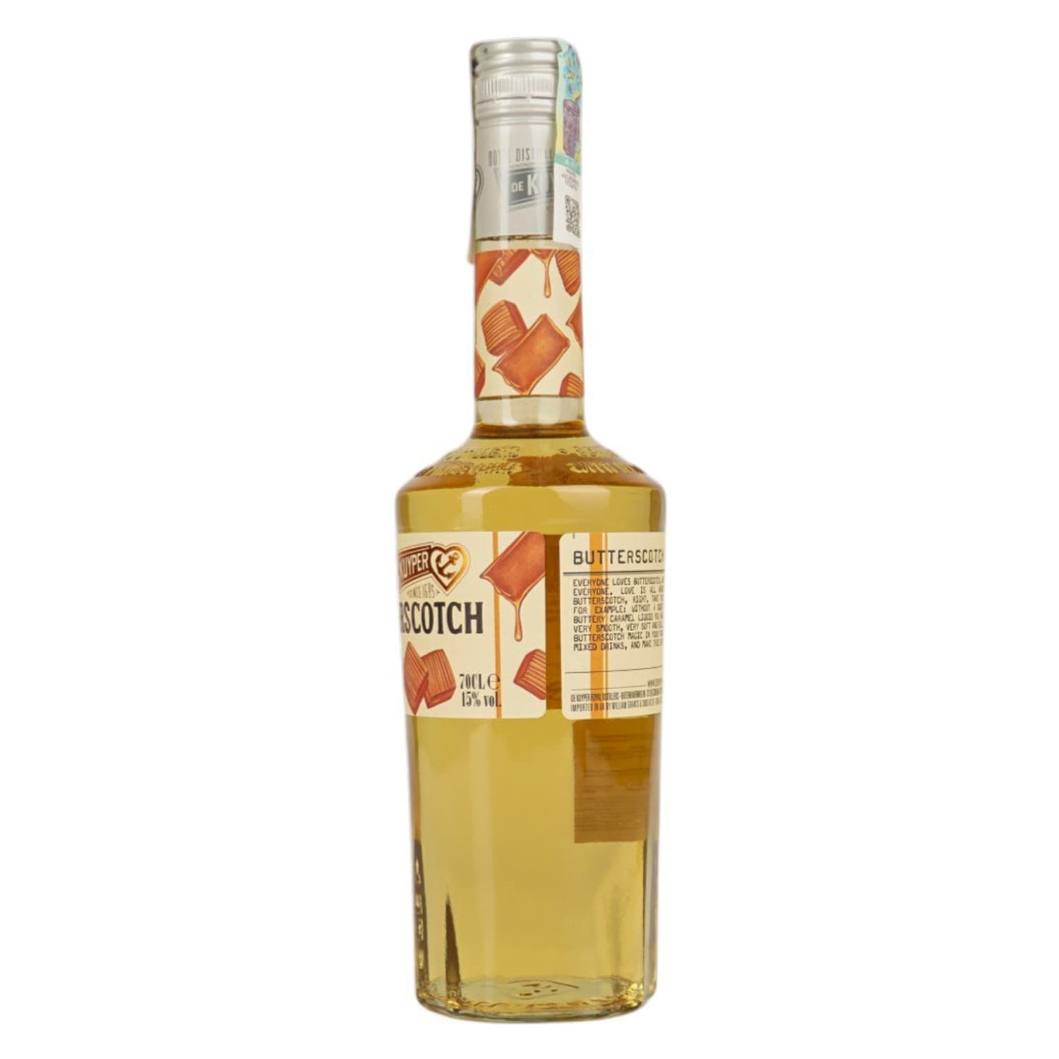 Лікер De Kuyper Butterscotch Карамель, 15 %, 0,7 л - зображення 2