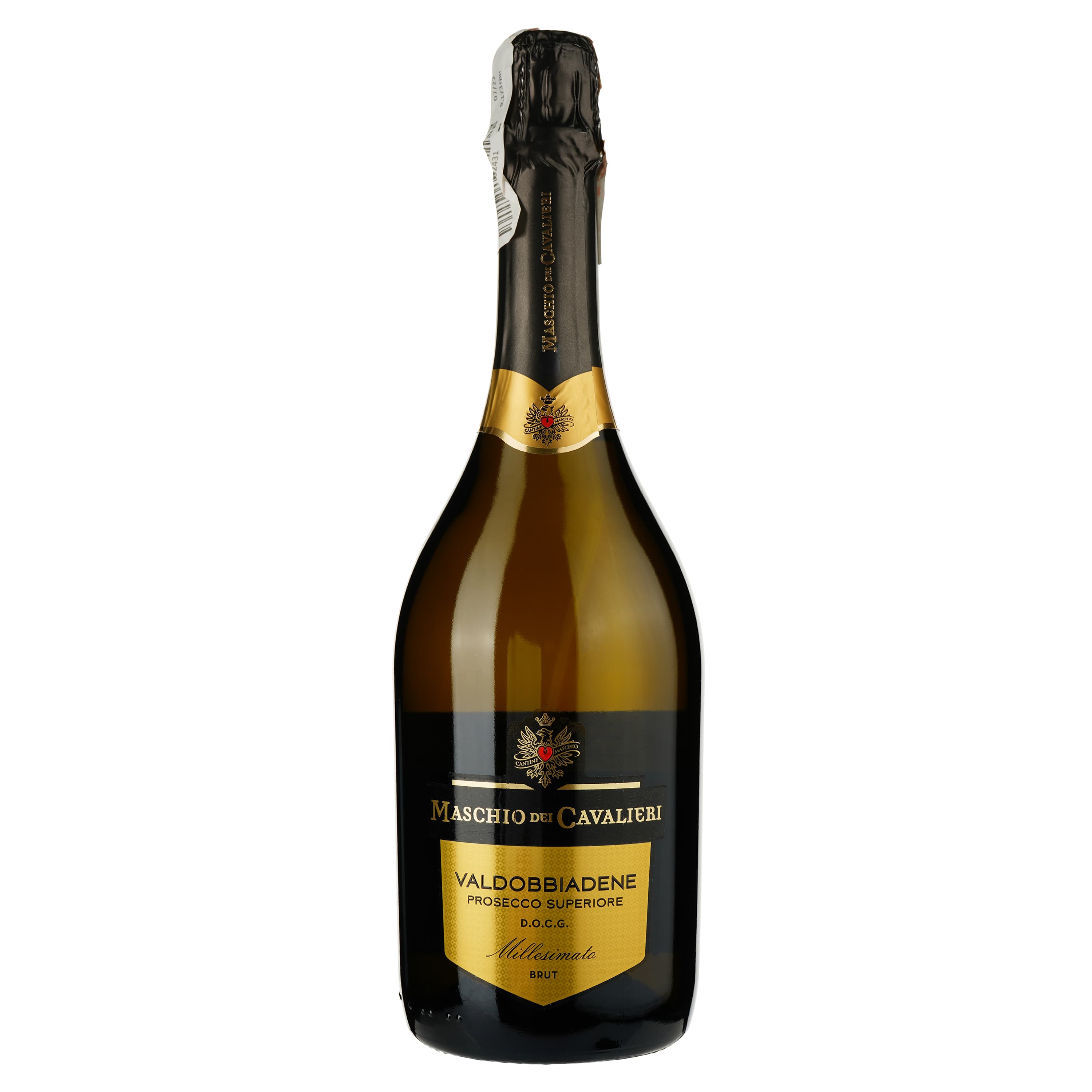 Вино ігристе Maschio dei Cavalieri Prosecco Superiore Brut Valdobbiadene DOCG, біле, брют, 0,75 л - зображення 2