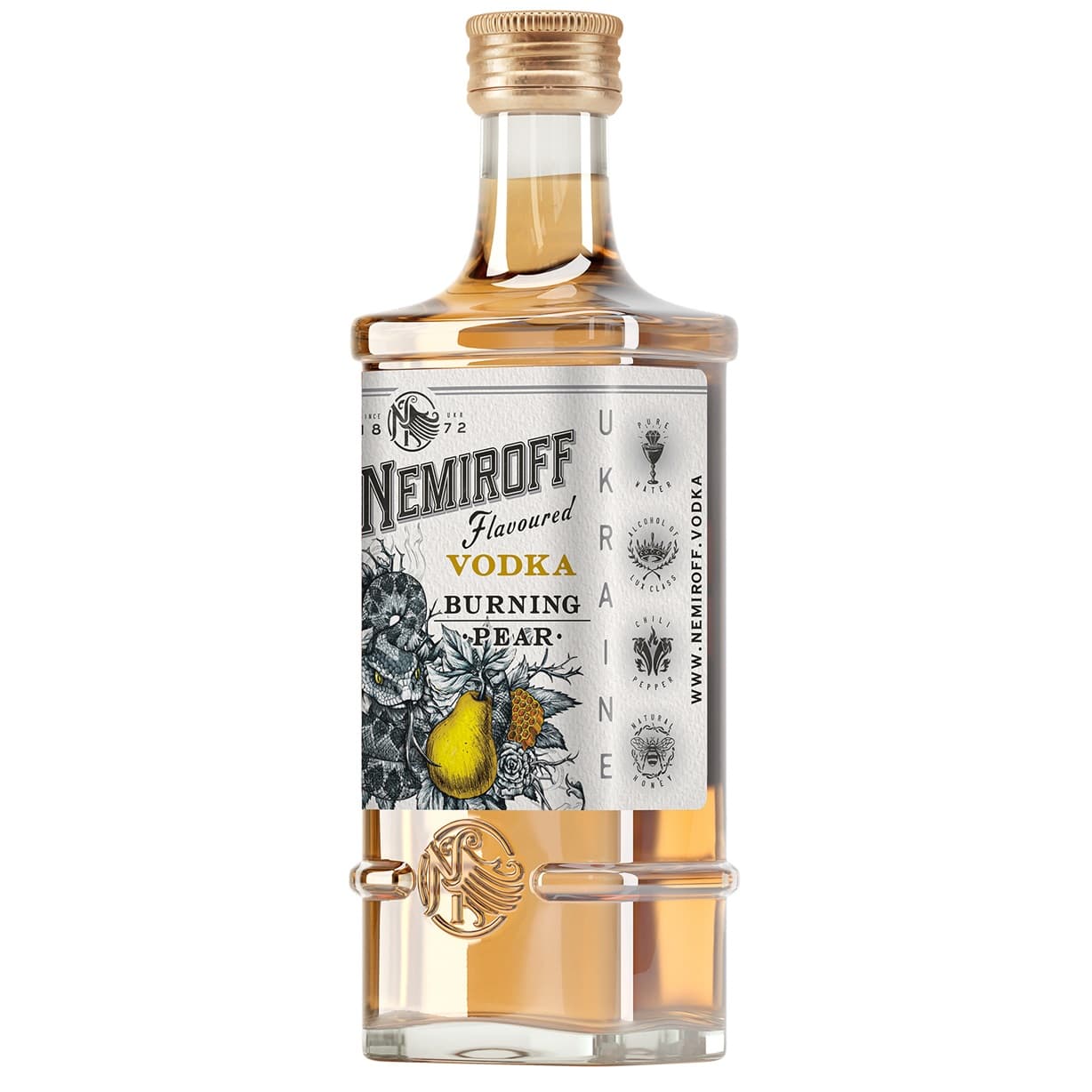 Настоянка Nemiroff Burning Pear 40% 0.1 л - зображення 2