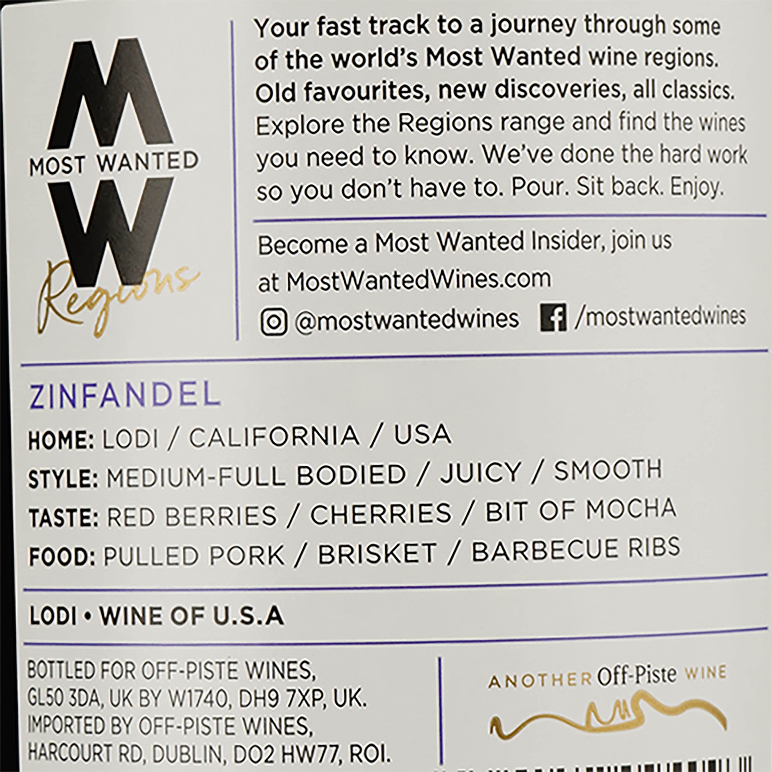 Вино Most Wanted Lodi Zindfandel, 0,75 л (775812) - зображення 3