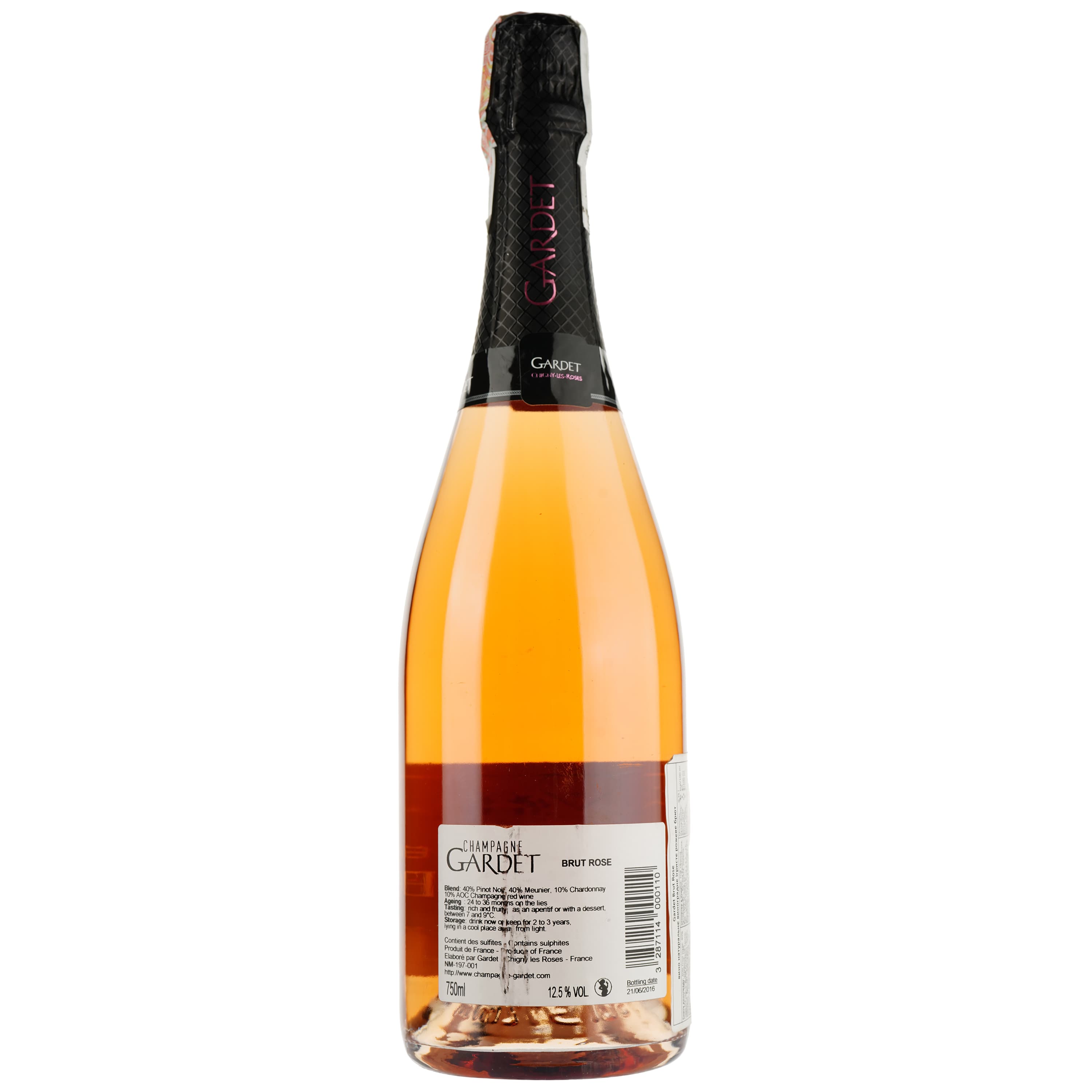 Шампанське Champagne Gardet Brut Rose, рожеве, брют, 0,75 л - зображення 2