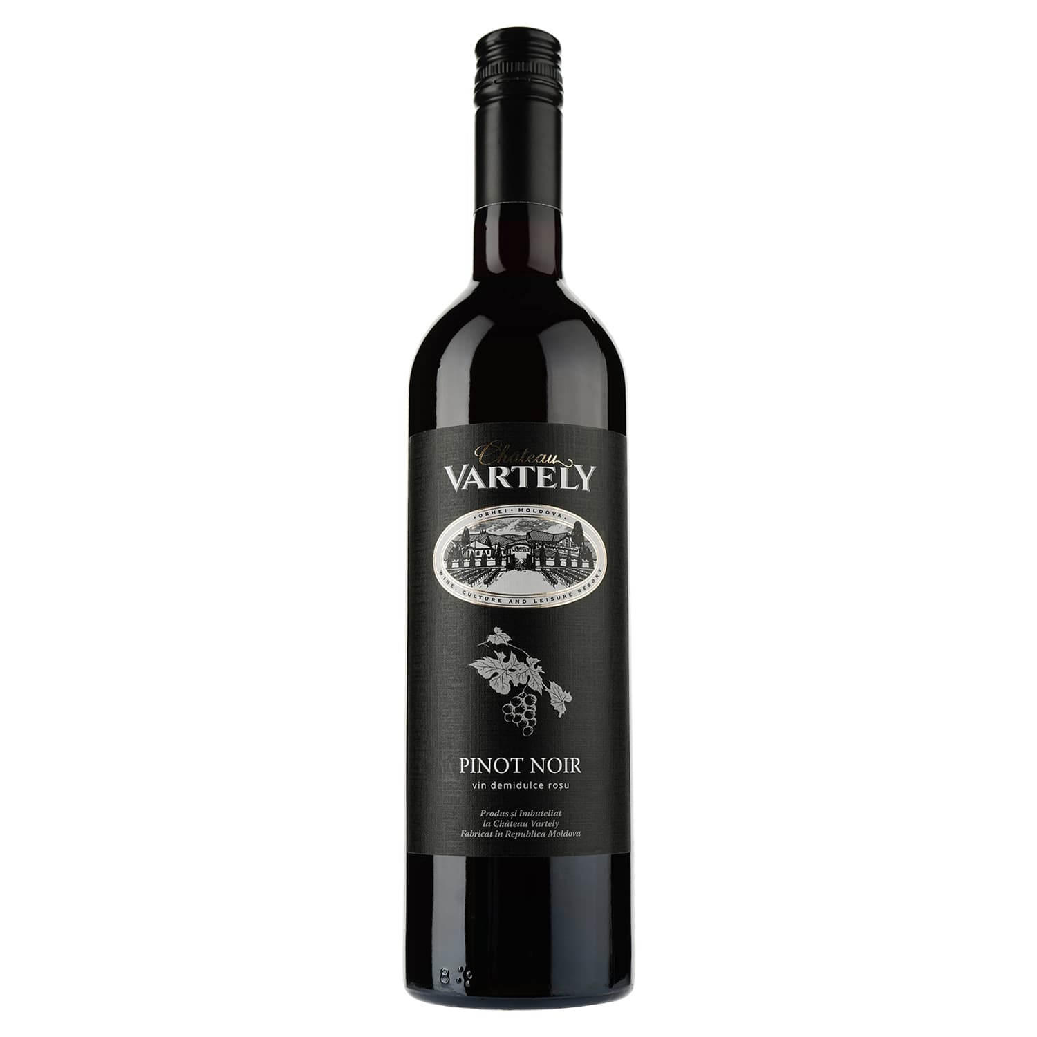 Вино Chateau Vartely Pinot Noir Red Semi-Sweet, червоне, напівсолодке, 0,75 л - зображення 1