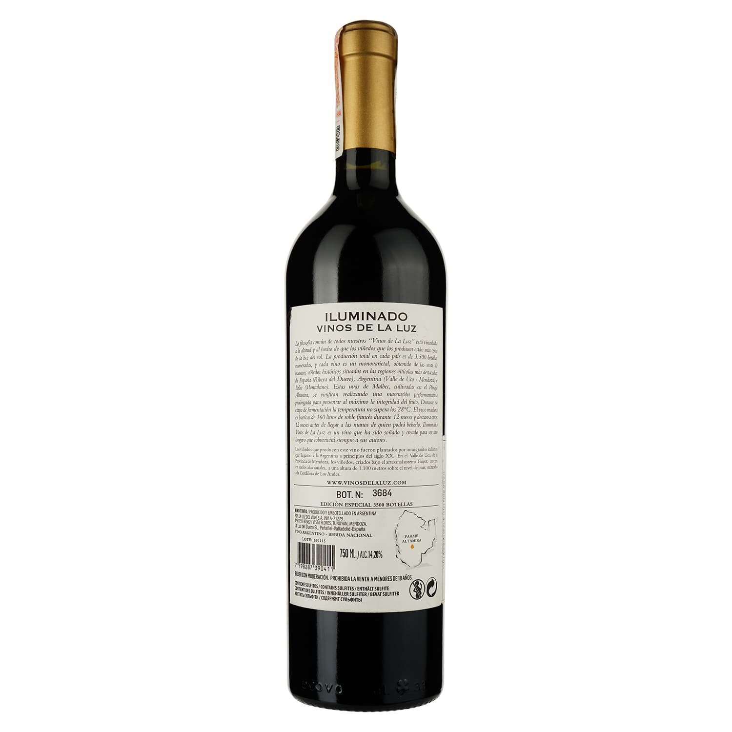 Вино La Luz Iluminado Paraje Altamira Malbec червоне сухе 0.75 л - зображення 2