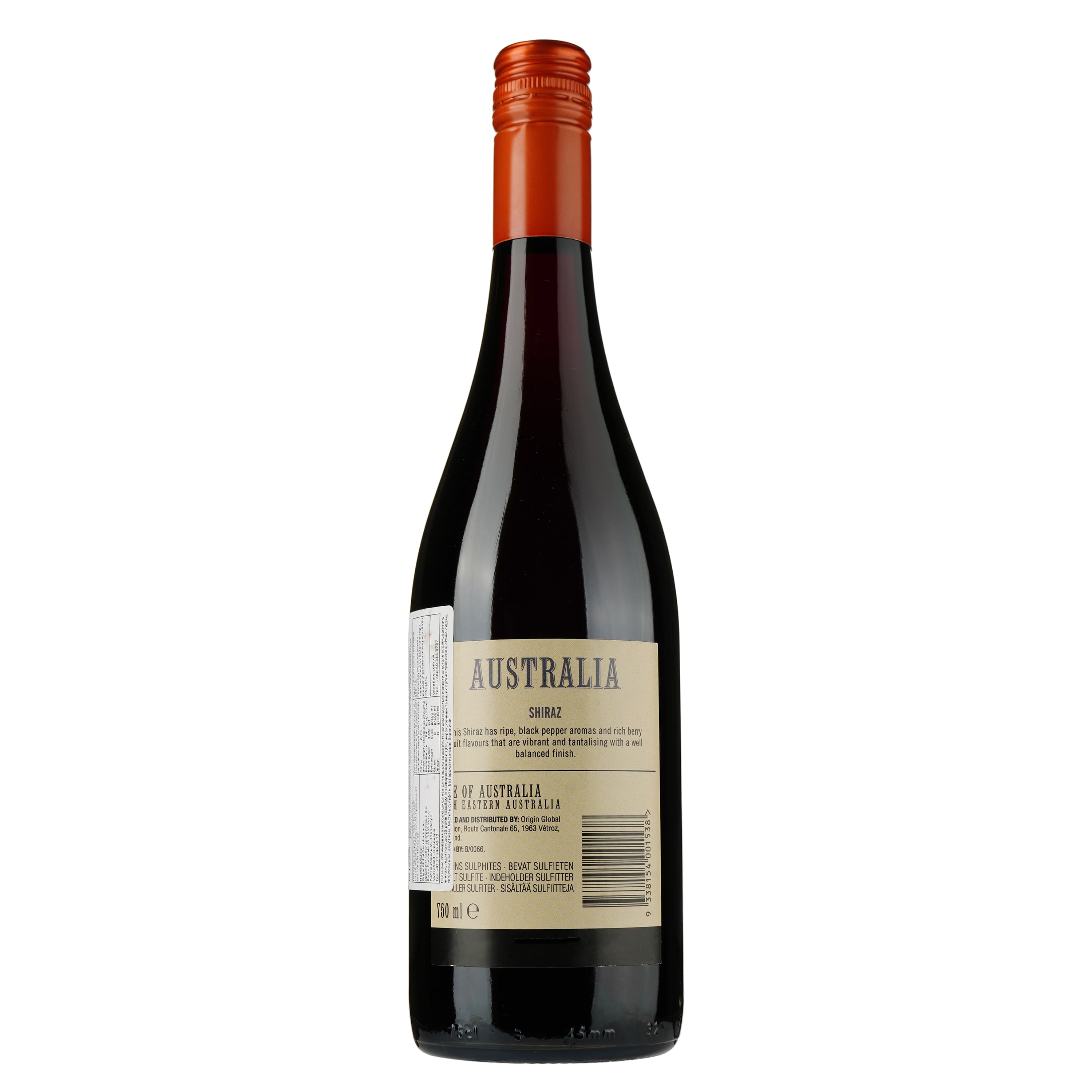 Вино Origin Wine Australia Shiraz, 13%, 0,75 л (8000019137230) - зображення 2