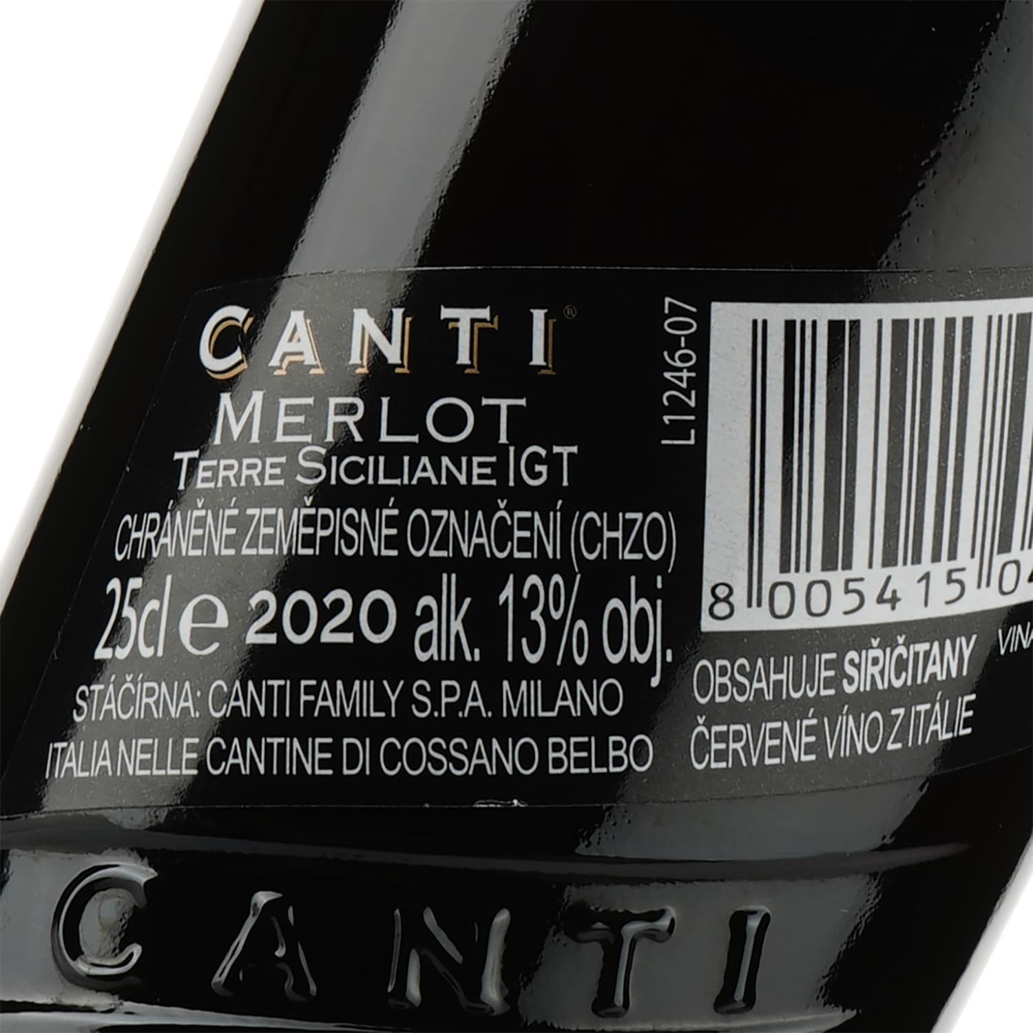 Вино Canti Merlot Terre Siciliane, червоне, сухе, 13%, 0,25 л (32790) - зображення 3