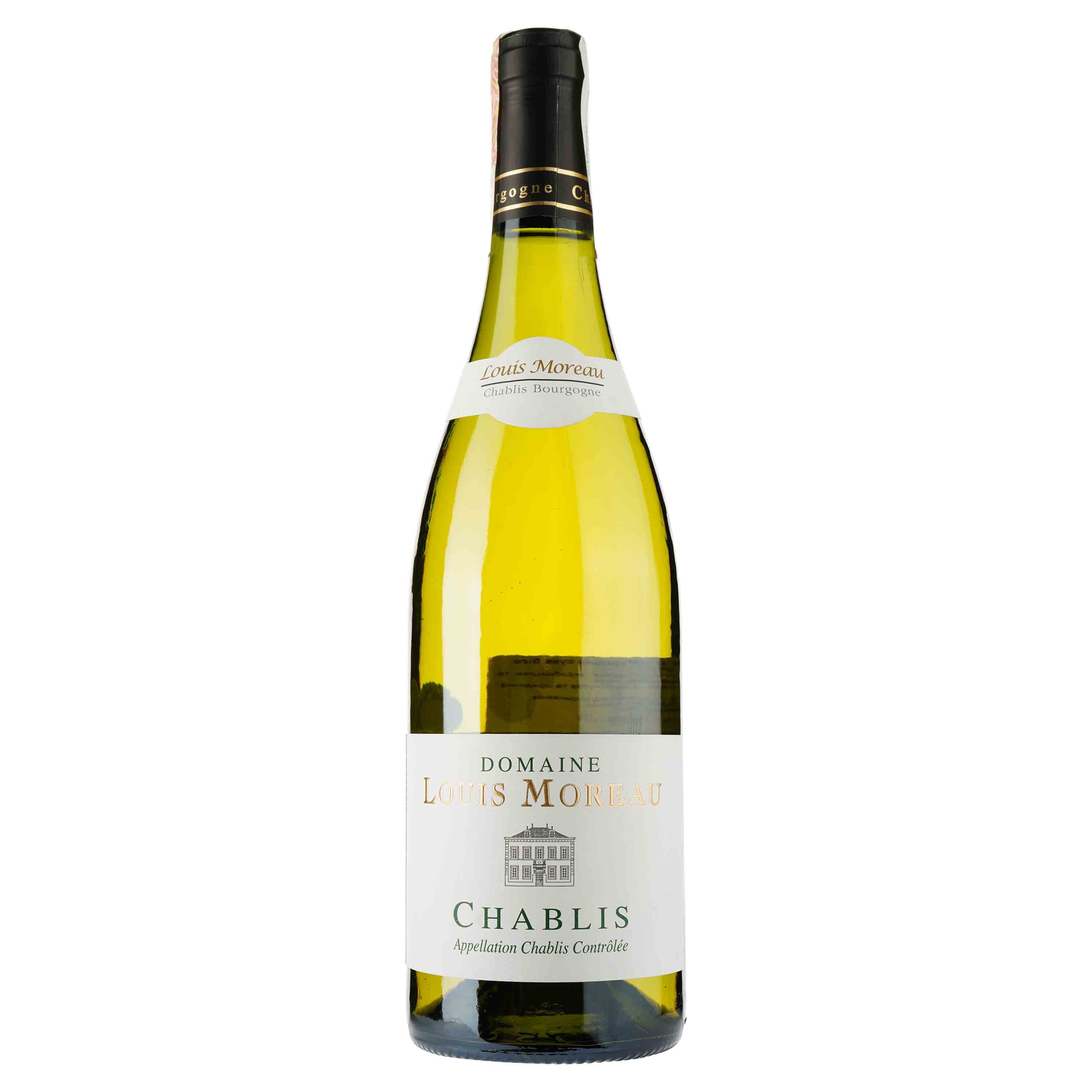 Вино Domaine Louis Moreau Chablis, біле, сухе, 12,5%, 0,75 л (37491) - зображення 1