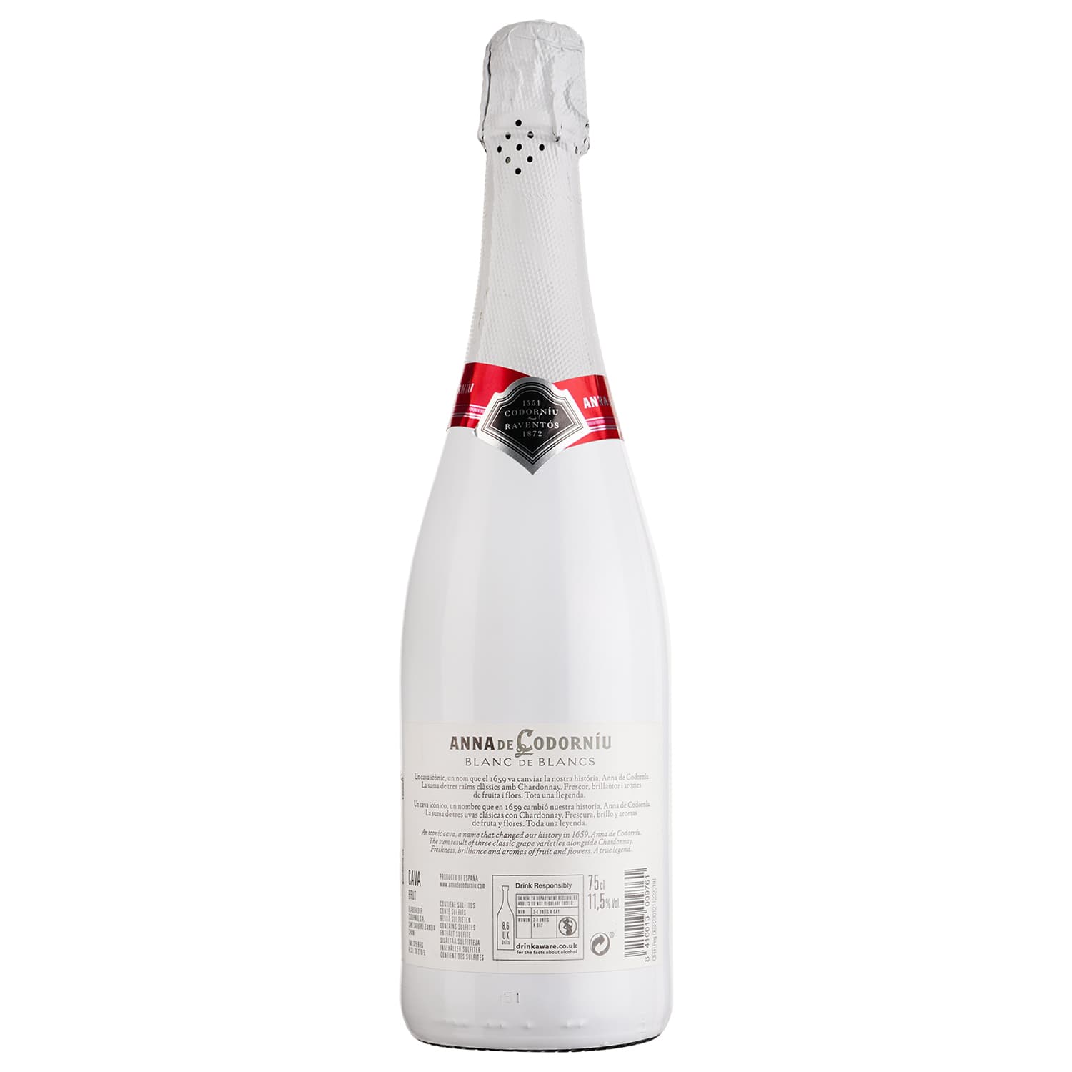 Ігристе вино Codorniu Anna Blanc de Blancs Brut Reserve біле брют 0.75 л - зображення 2