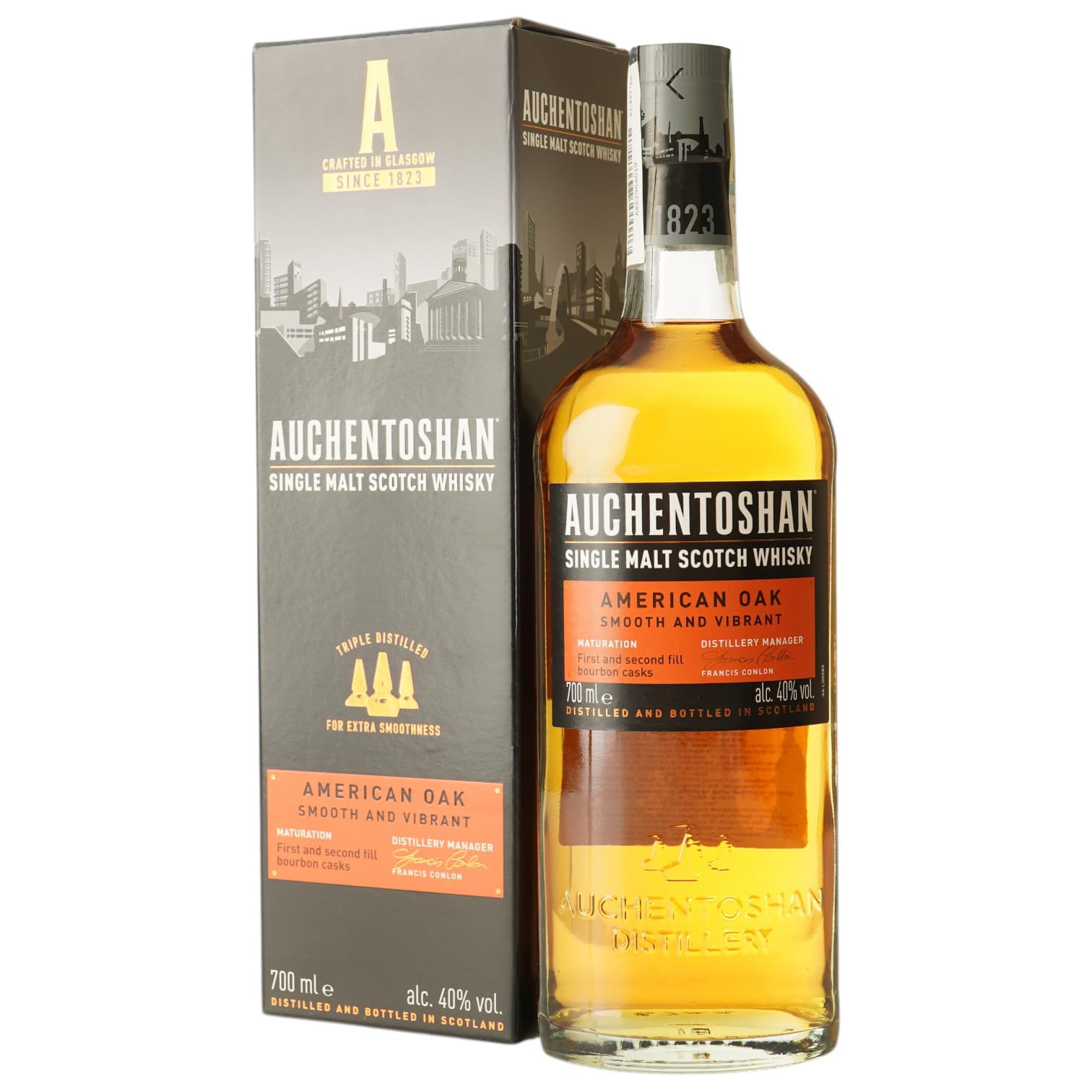 Віскі Auchentoshan American Oak Single Malt Scotch Whisky 40% 0.7 л - зображення 2
