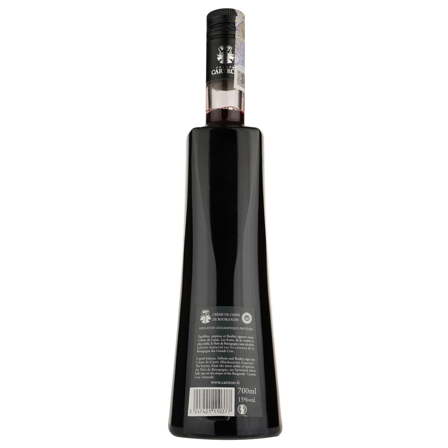 Лікер Joseph Cartron Creme De Cassis, 15%, 0,7 л - зображення 2