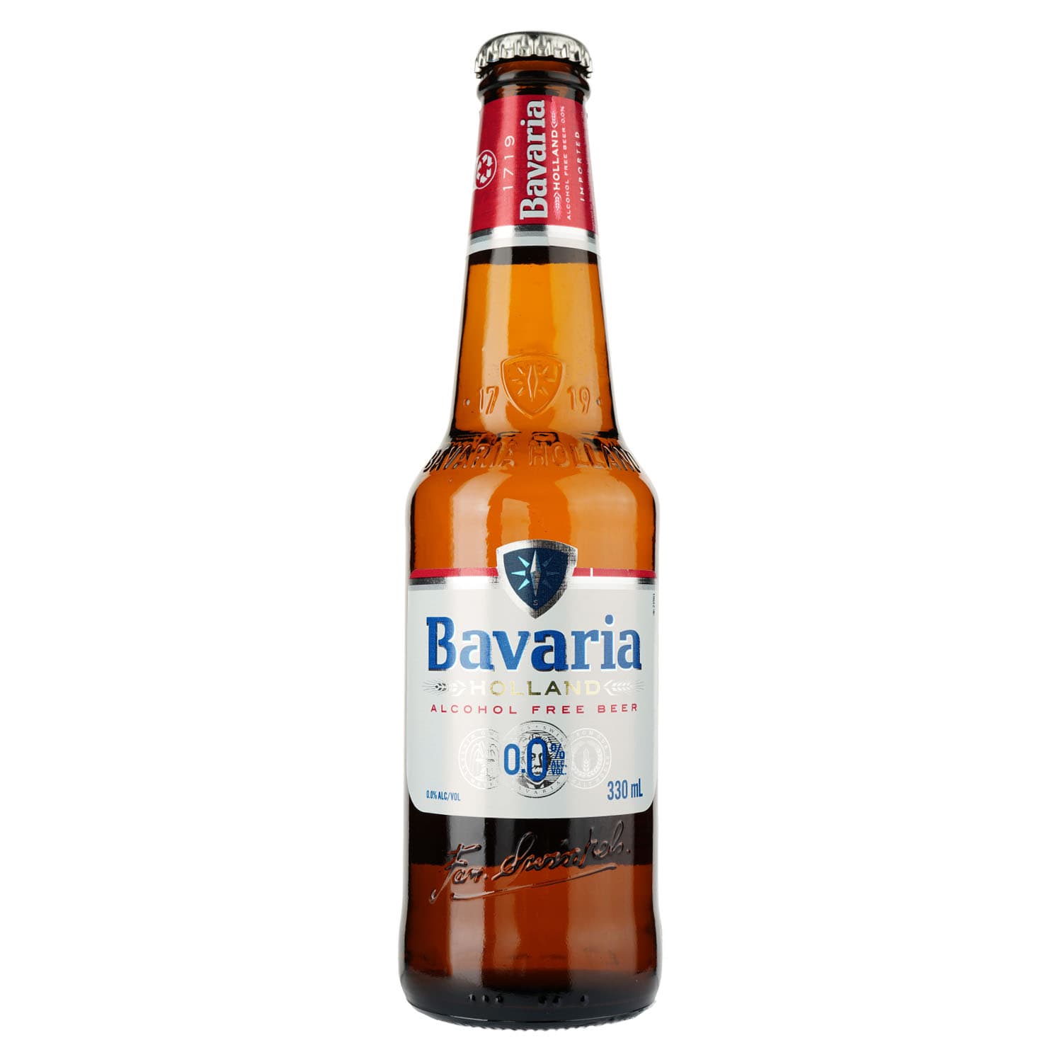 Пиво Bavaria, безалкогольне, світле, фільтроване, 0,33 л - зображення 1