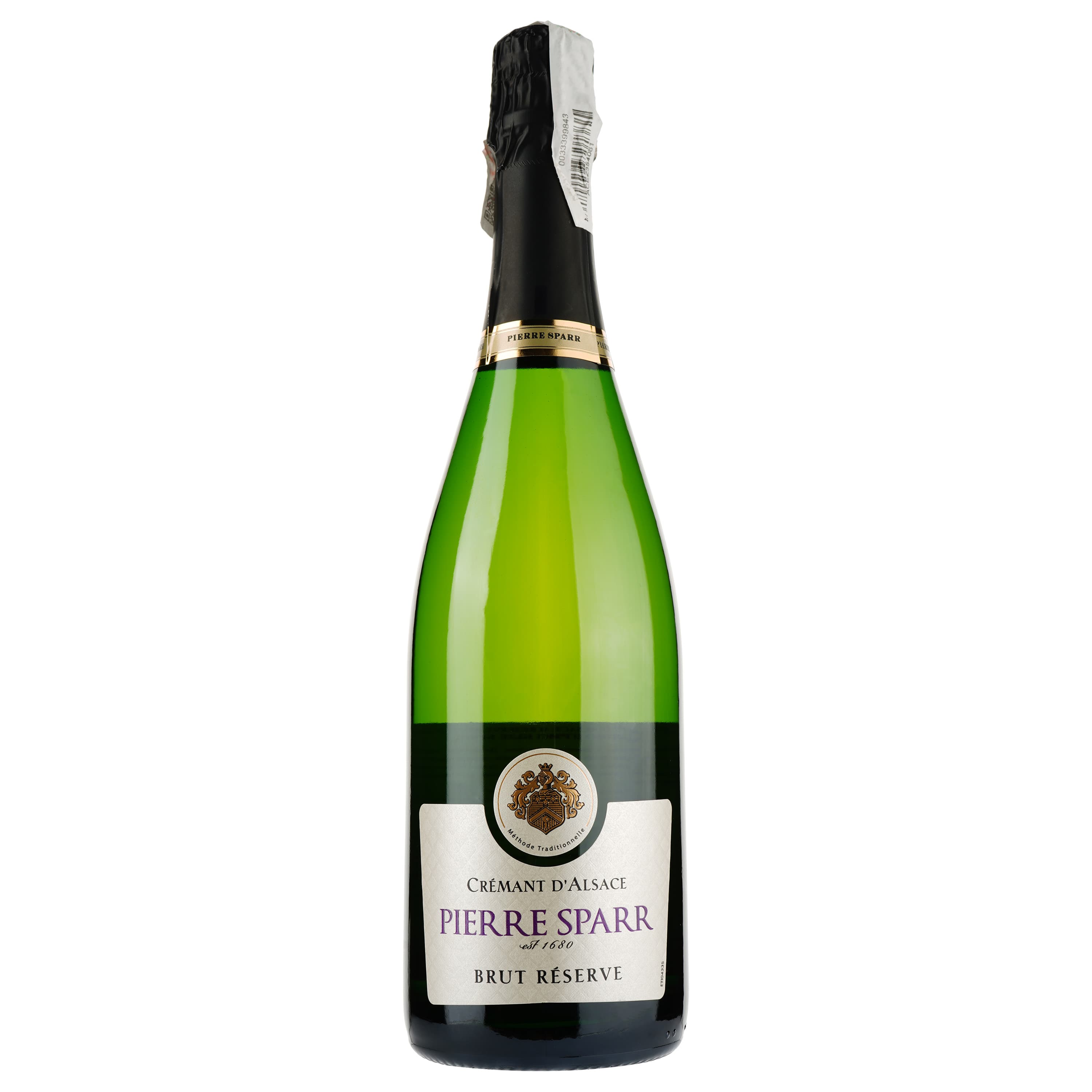 Ігристе вино Pierre Sparr Cremant D'Alsace Brut Reserve, біле, брют, 12%, 0,75 л - зображення 1