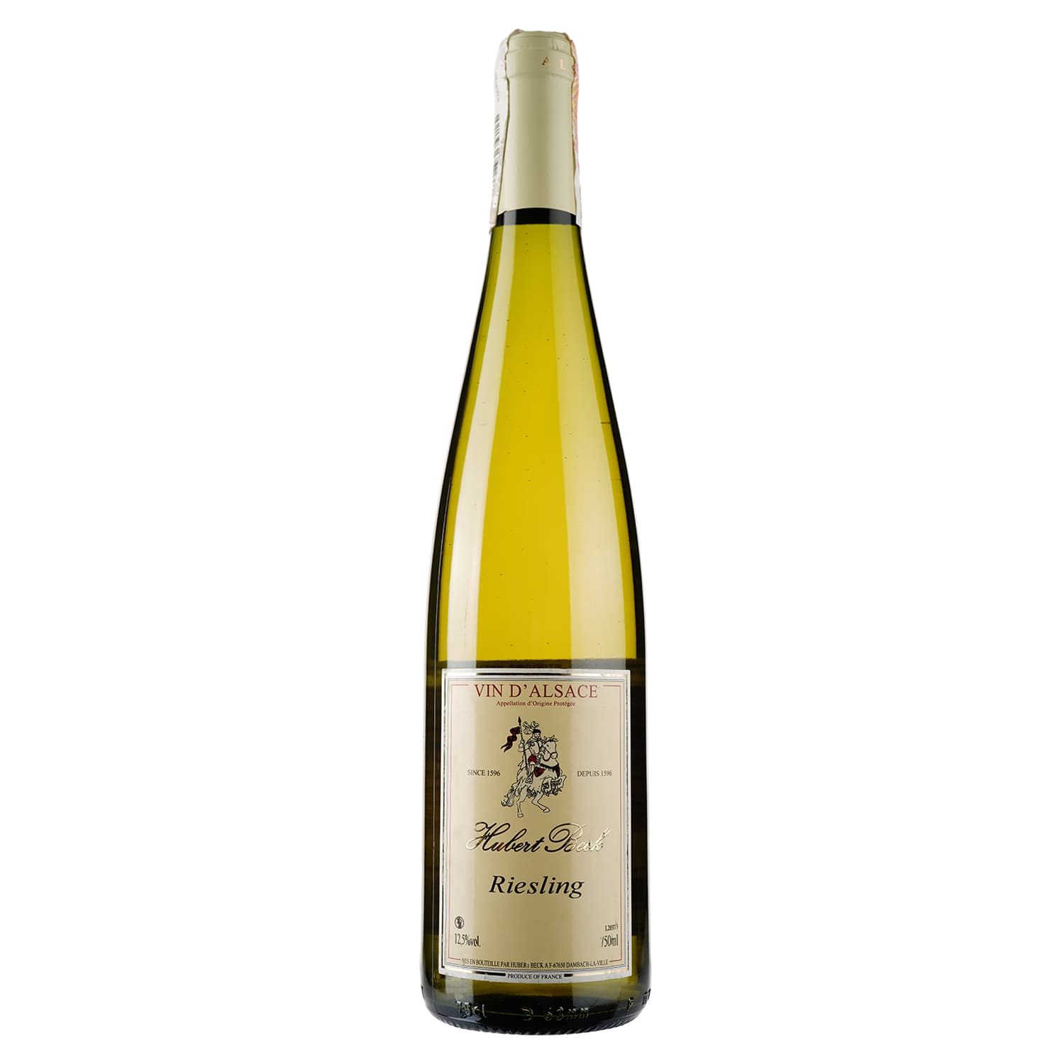 Вино Hubert Beck Riesling, біле, сухе, 12,5%, 0,75 л (37235) - зображення 1