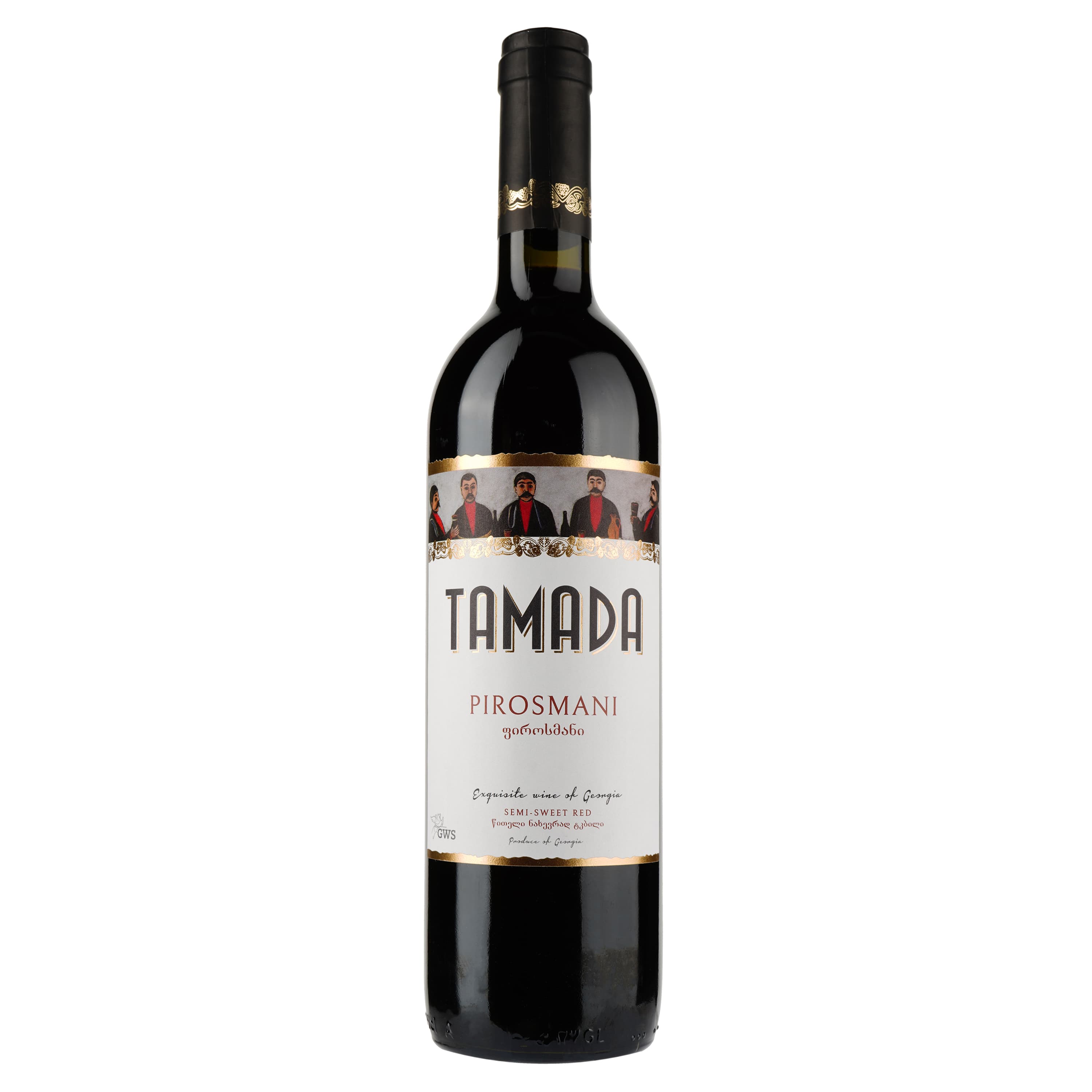 Вино Tamada Pirosmani, червоне, напівсолодке, 12%, 0,75 л (201804) - зображення 1
