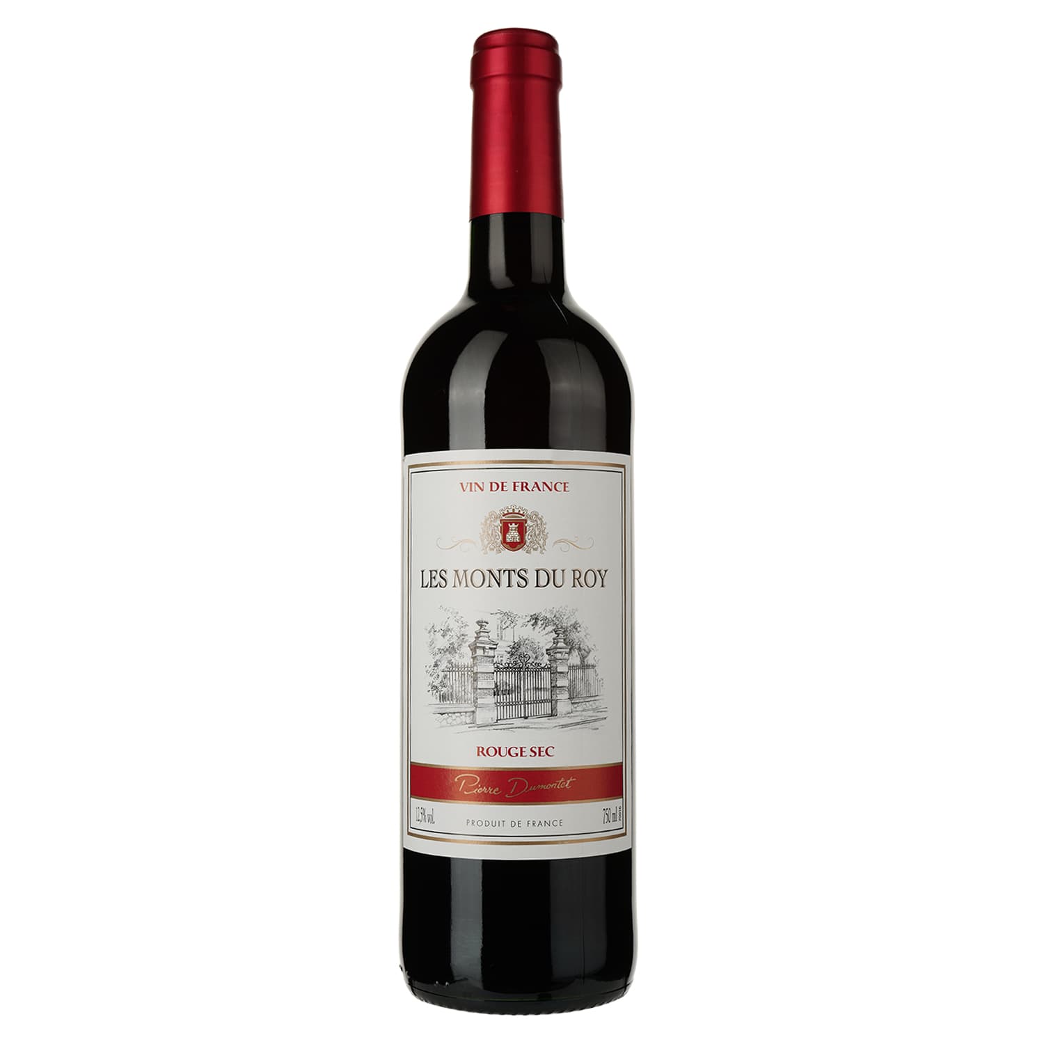 Вино Les Monts du Roy Piere Dumonte Rouge, червоне, сухе, 12%, 0,75 л - зображення 1