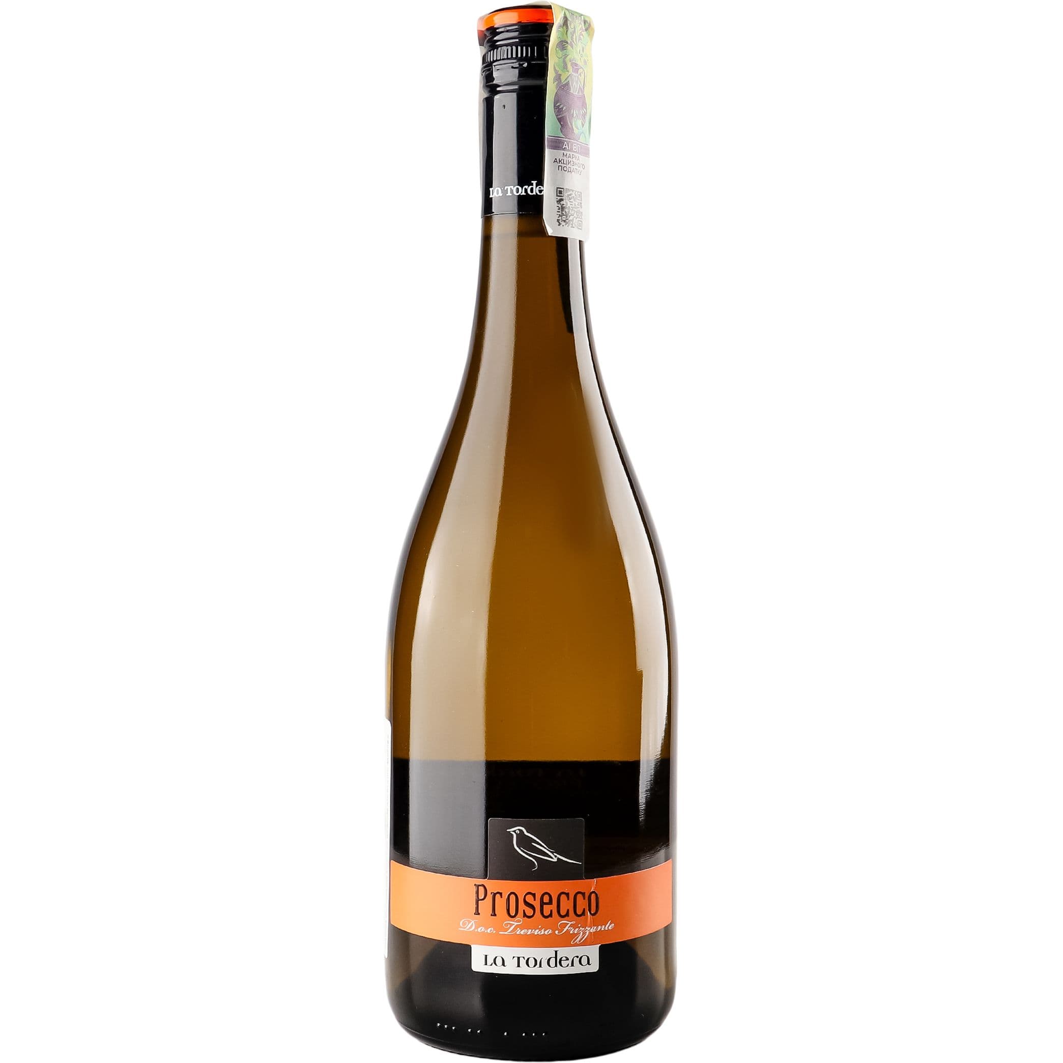 Вино ігристе La Tordera Prosecco Frizzante Brut біле брют 10.5% 0.75 л (1028) - зображення 1