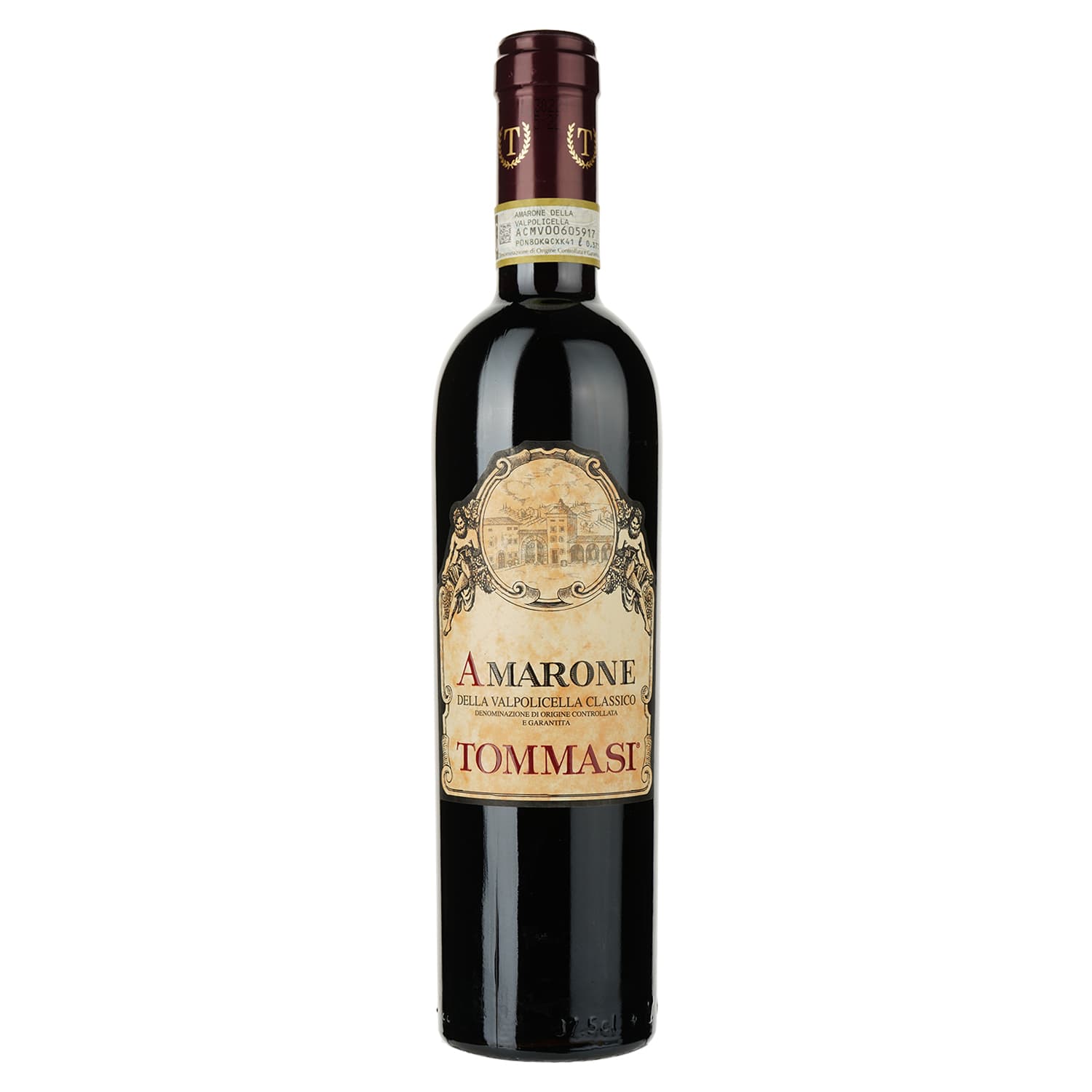 Вино Tommasi Amarone della Valpolicella Classico, червоне, сухе, 0,375 (37505) - зображення 1