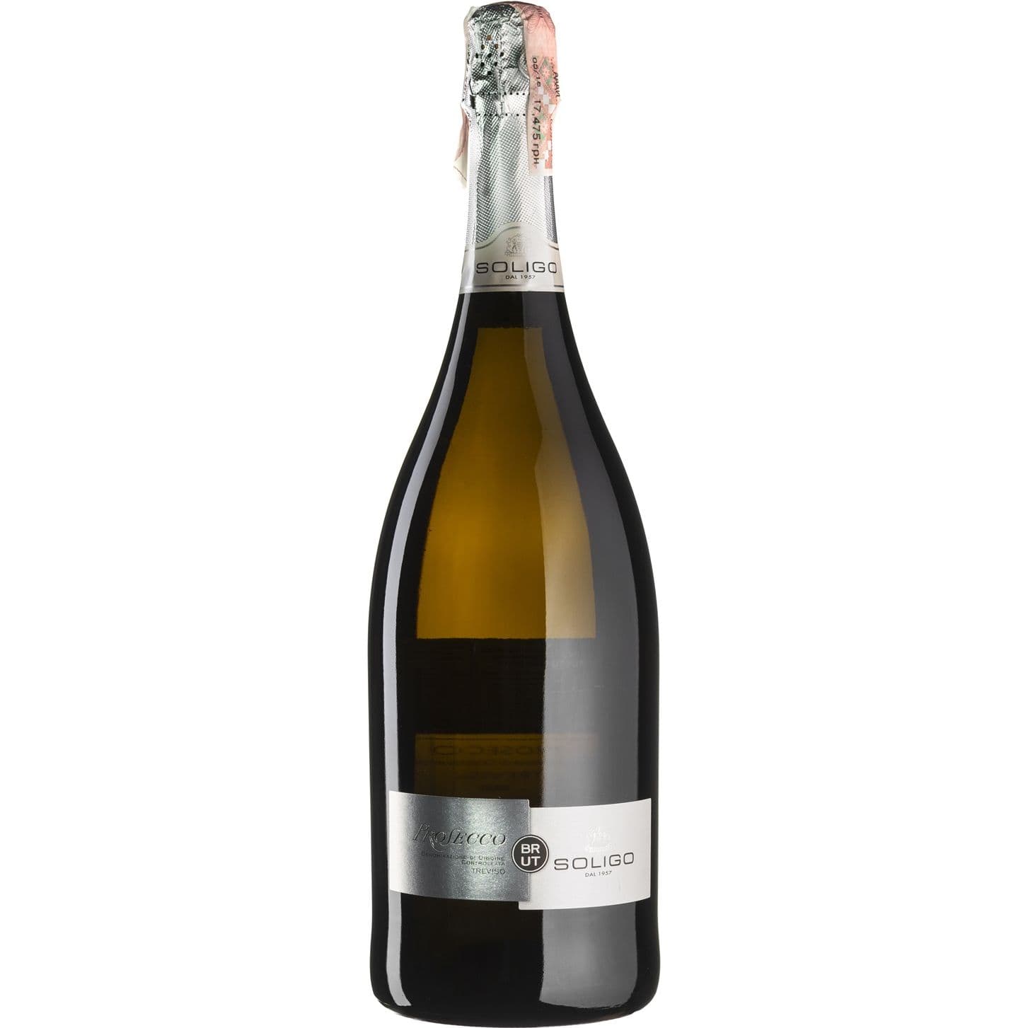 Ігристе вино Soligo Prosecco Treviso Brut, біле, брют, 11%, 1,5 л (40329) - зображення 1