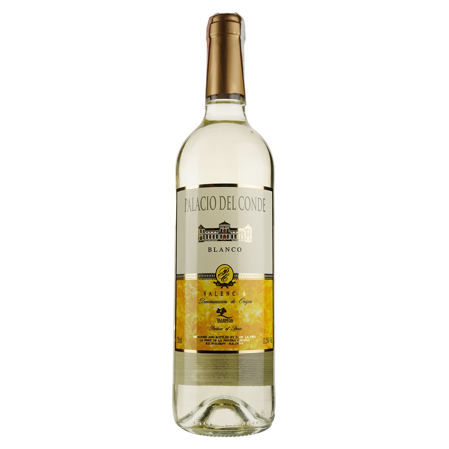 Вино Anecoop Palacio del Conde D.O., біле, сухе, 11,5%, 0,75 л - зображення 1