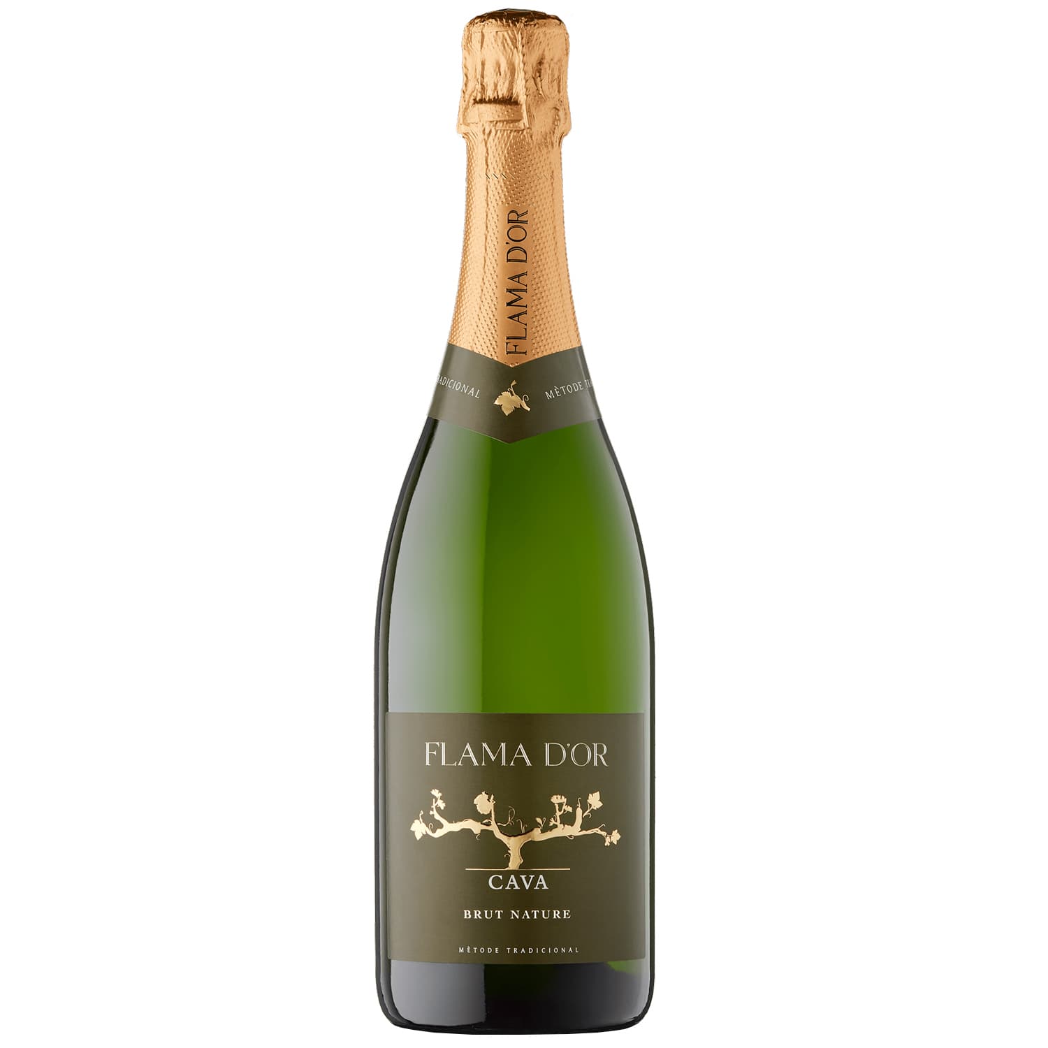 Вино ігристе Flama d'Or Cava Brut Natur біле 11.5% 0.75 л - зображення 1