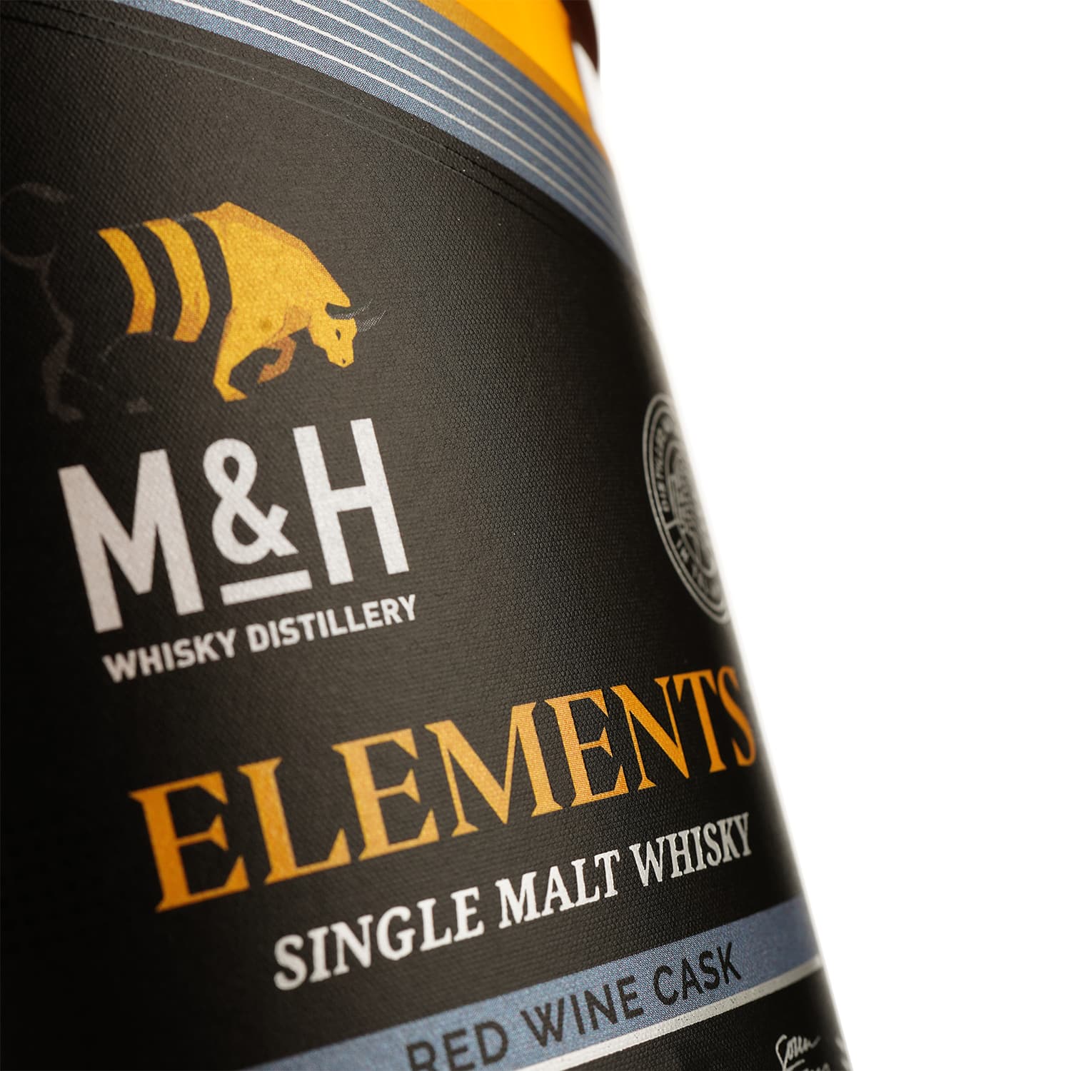 Віскі M&H Elements Red Wine Cask Single Malt Whisky 46% 0.7 л в подарунковій коробці - зображення 4