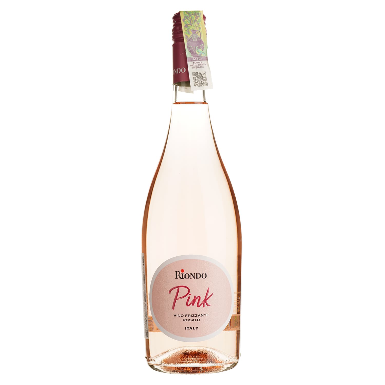 Вино напівігристе Riondo Pink Vino Frizzante Rosato рожеве напівсухе 0.75 л - зображення 1