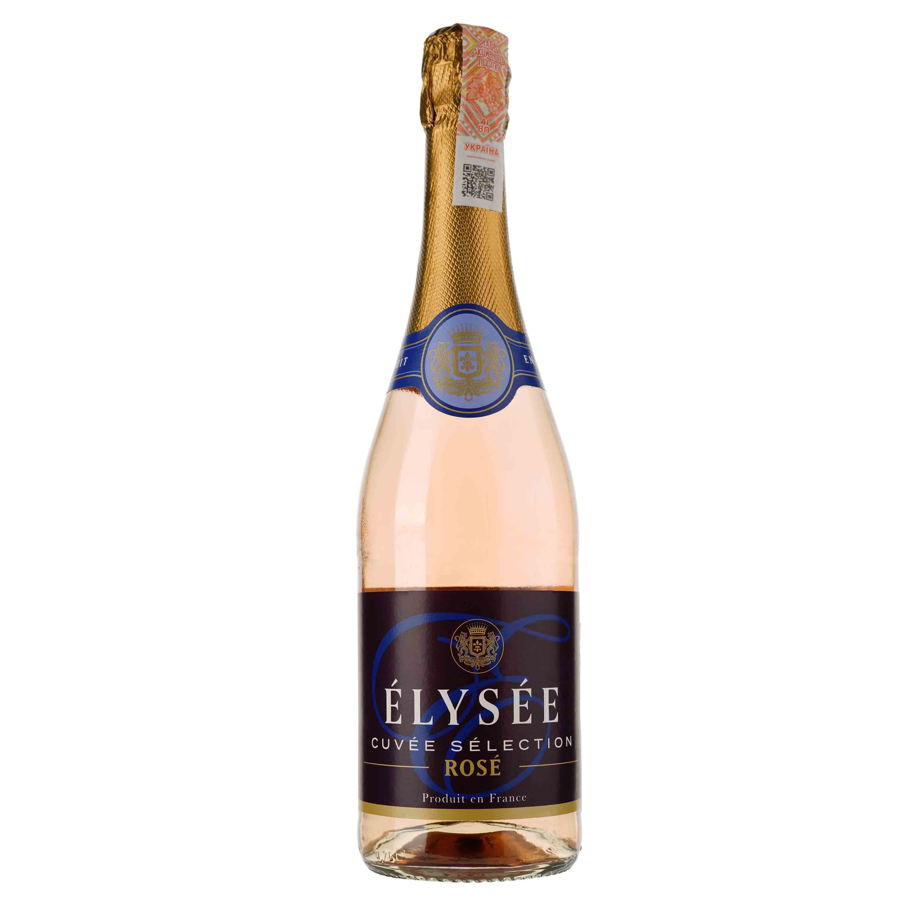 Вино ігристе Elysee Cuvee Selection Rose Demi-Sec, рожеве, напівсухе, 0,75 л - зображення 1
