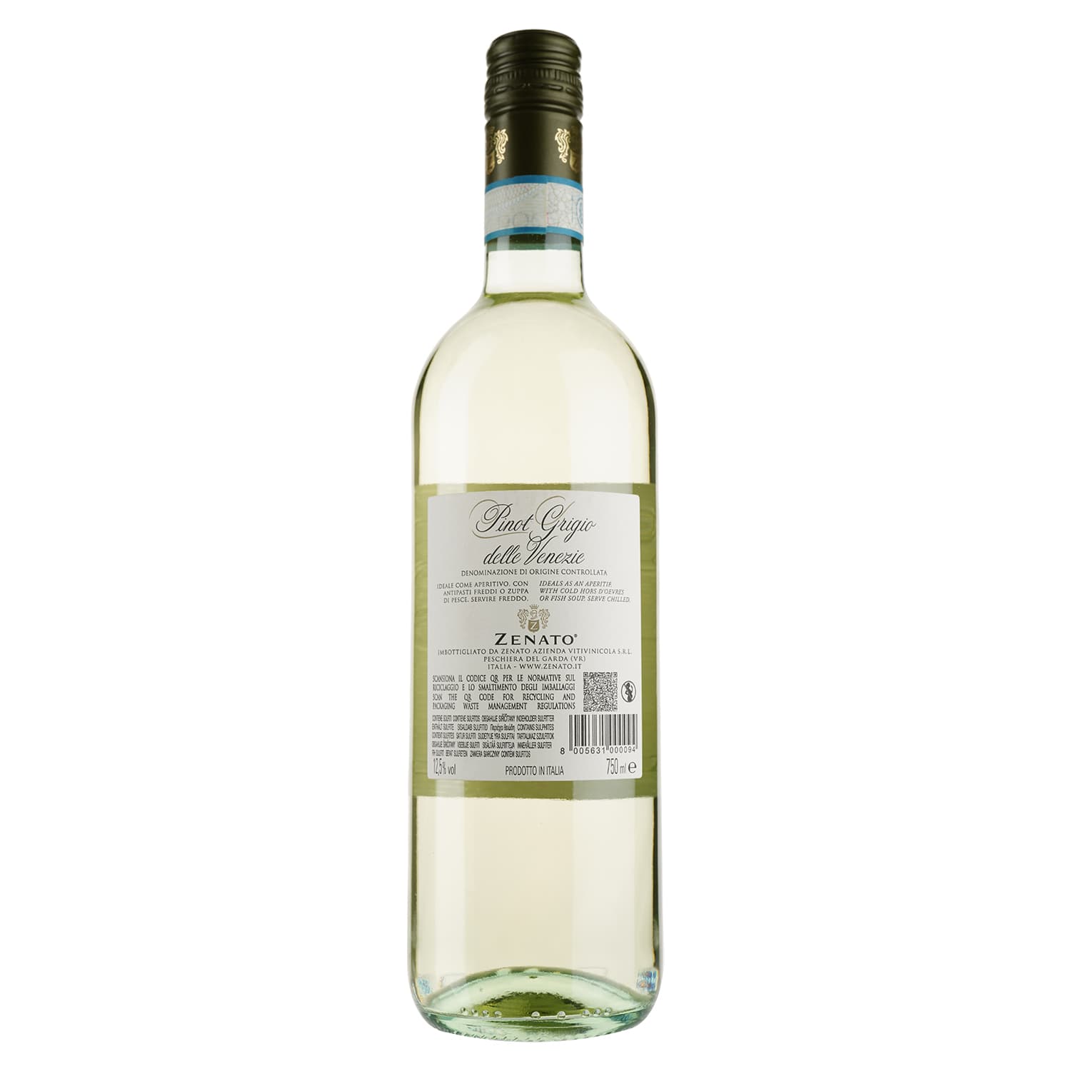 Вино Zenato Pinot Grigio delle Venezie, біле, сухе, 0,75 л - зображення 2