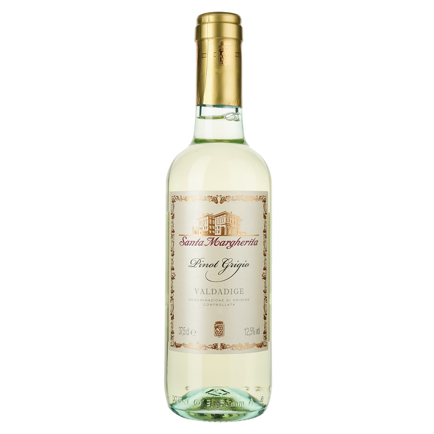 Вино Santa Margherita Pinot Grigio DOC, біле, сухе, 12,5%, 0,375 л - зображення 1