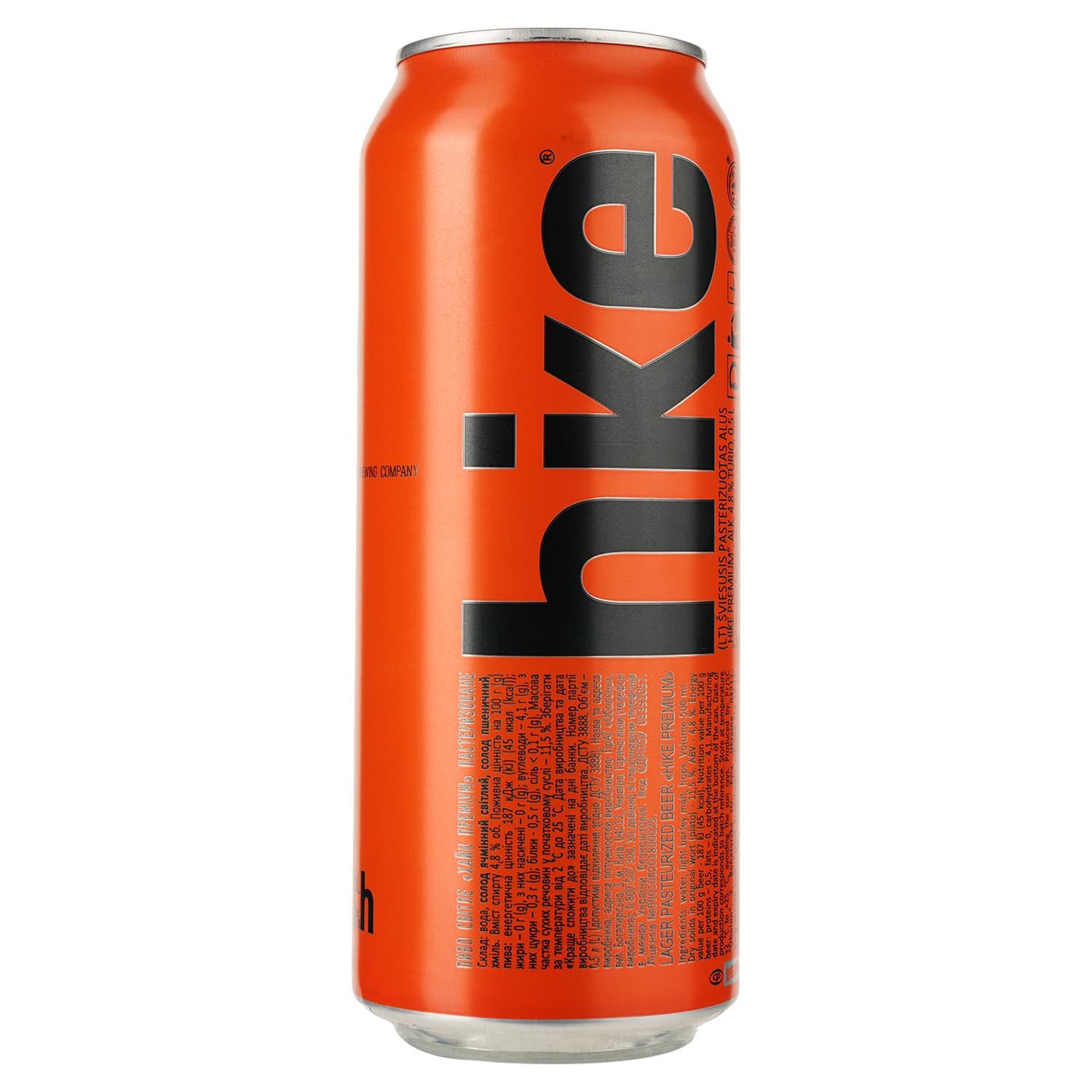 Упаковка пива Hike Premium світле 4.8% 12 л (0.5 л х 24 шт.) з/б - зображення 3