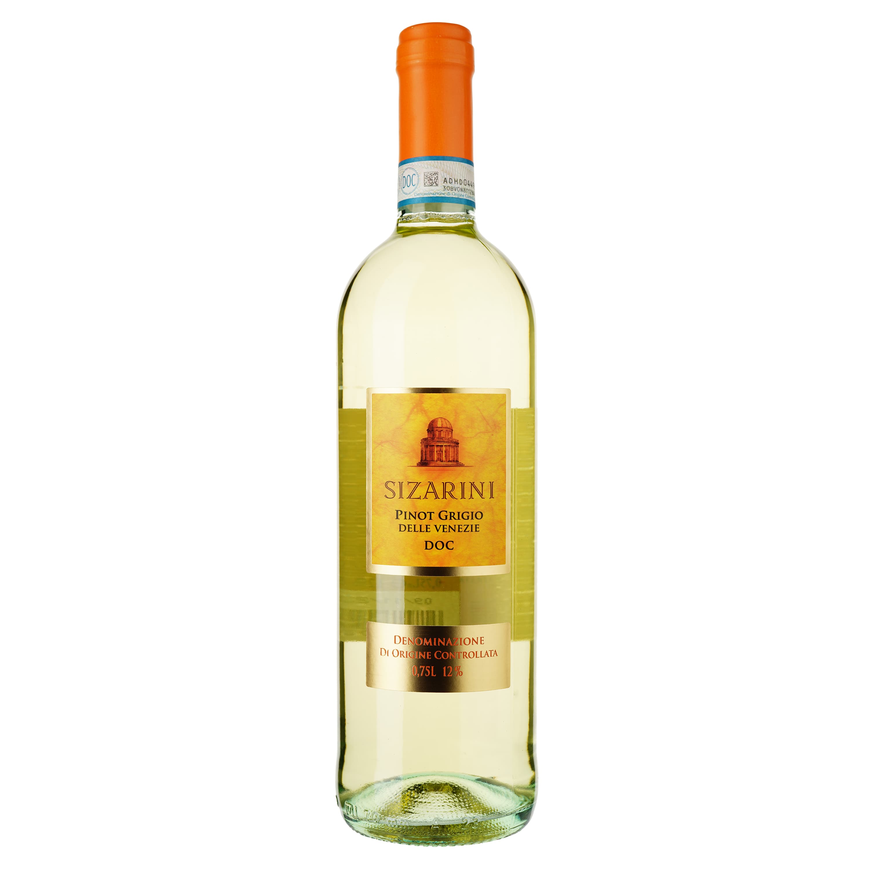 Вино Sizarini Pinot Grigio Delle Venezie DOC, біле, сухе, 0,75 л - зображення 1