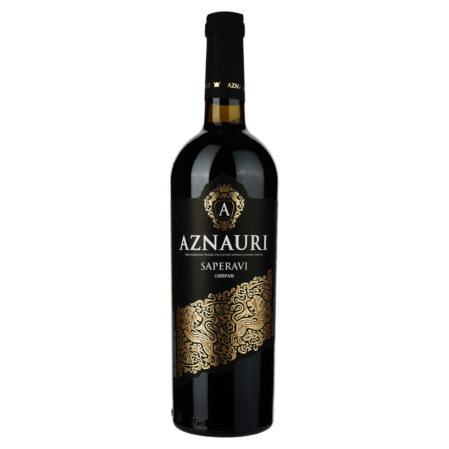 Вино AZNAURI Saperavi чер сух 0.75 л (724229) - зображення 1