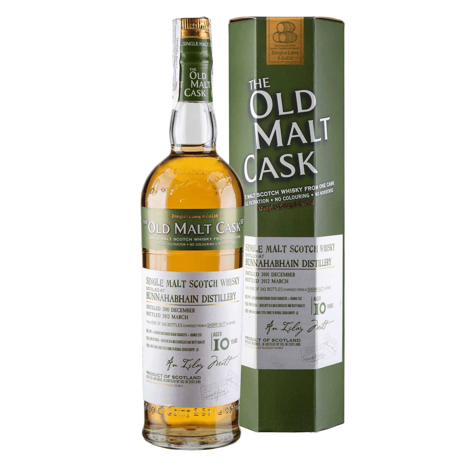 Віскі Bunnahabhain Vintage 2001 10 років Single Malt Scotch Whisky, 50%, 0,7 л