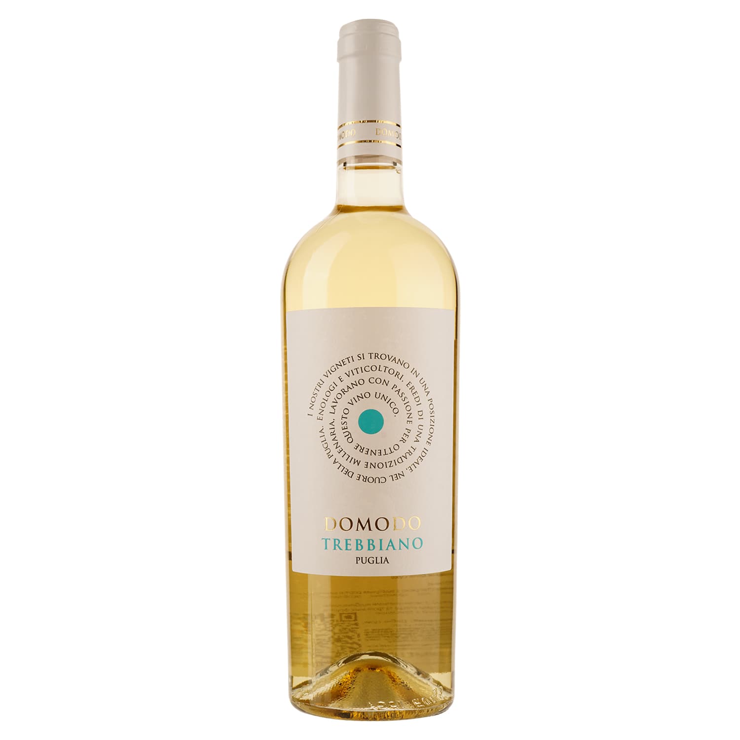 Вино Domodo Trebbiano Puglia IGP, біле, сухе, 0,75 л - зображення 1