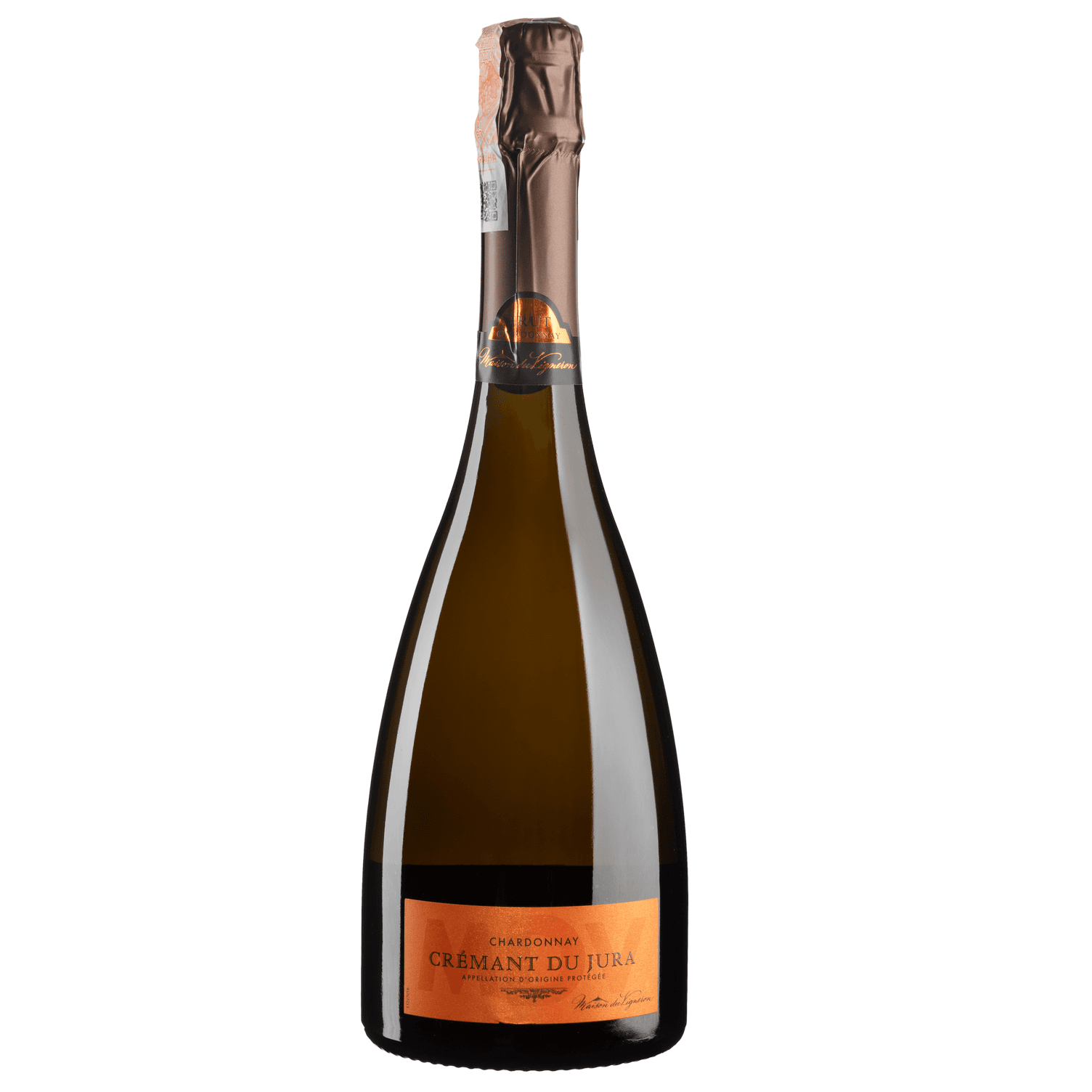 Вино ігристе Maison du Vigneron Cremant du Jura, біле, брют, 12%, 0,75 л (Q2800)