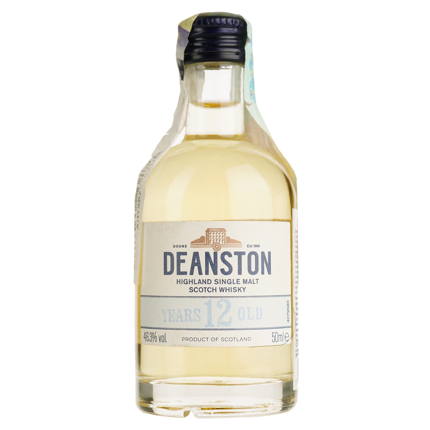Віскі Deanston Single Malt Scotch Whisky 12 yo, 46,3%, 0,05 л - зображення 1