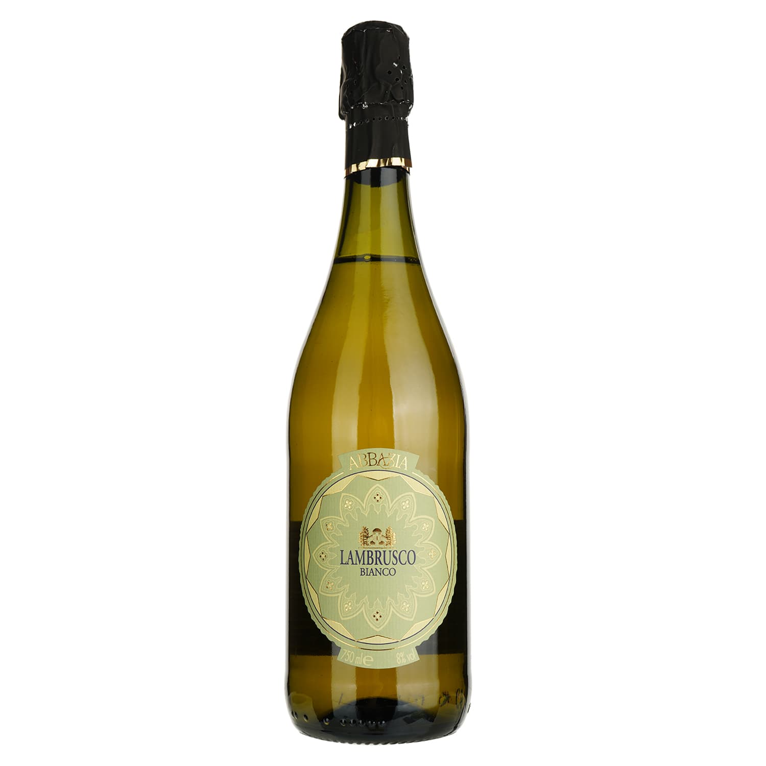 Ігристе вино Abbazia Lambrusco Bianco Emilia Fiorino d’Oro IGT, біле, напівсухе, 0.75 л - зображення 1