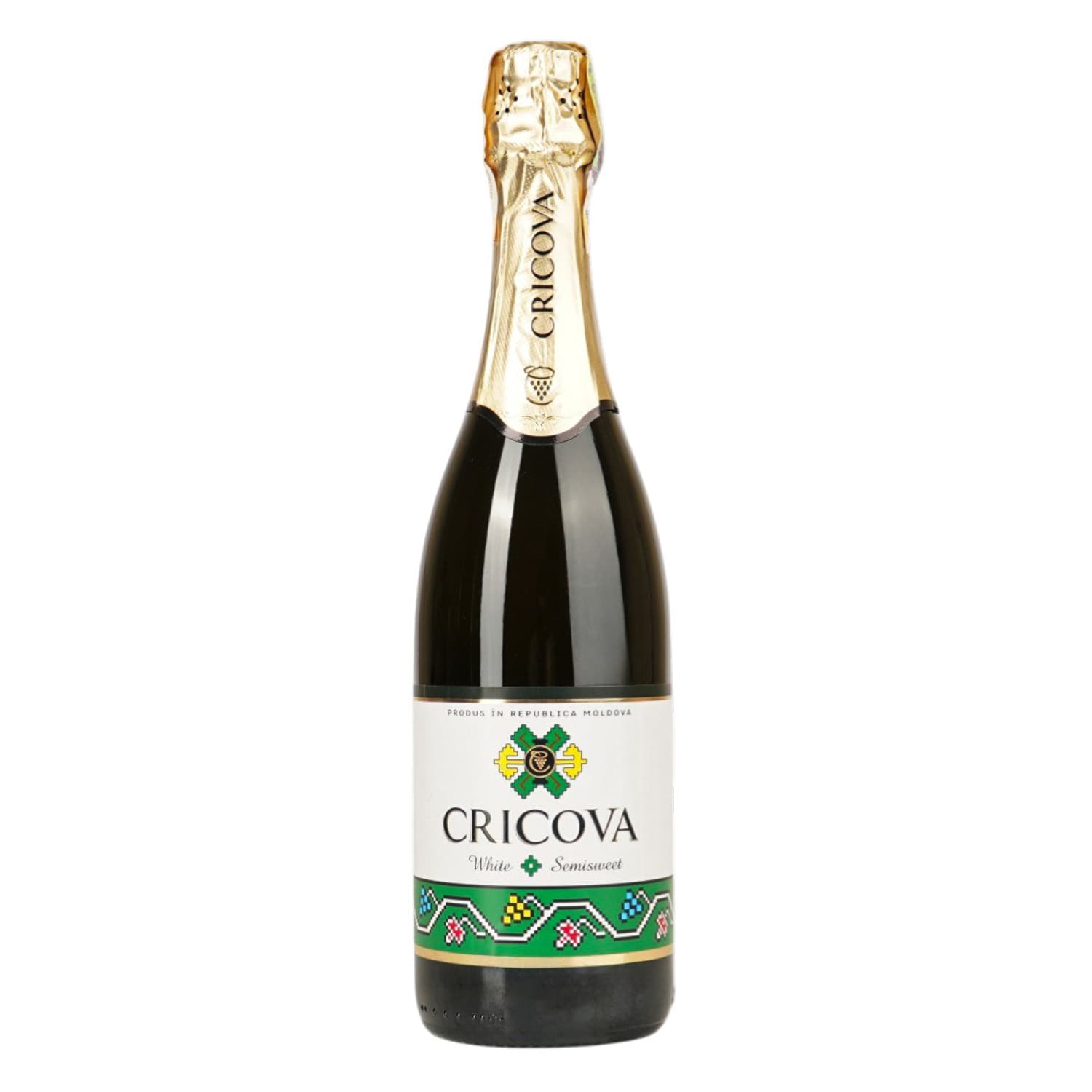 Вино ігристе Cricova Карпет напівсолодке біле 0.75 л 12% - зображення 1