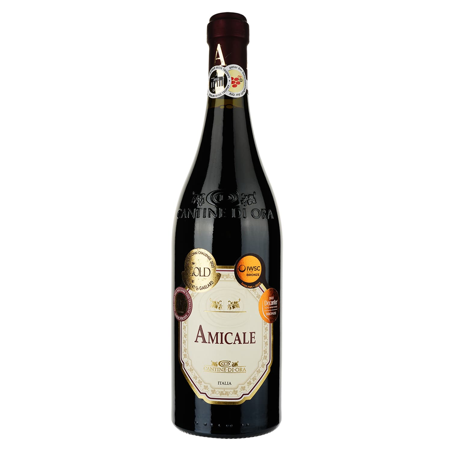 Вино Schenk Cantine di Ora Amicone, червоне, напівсухе, 14,5%, 0,75 л (8000014764198) - зображення 1