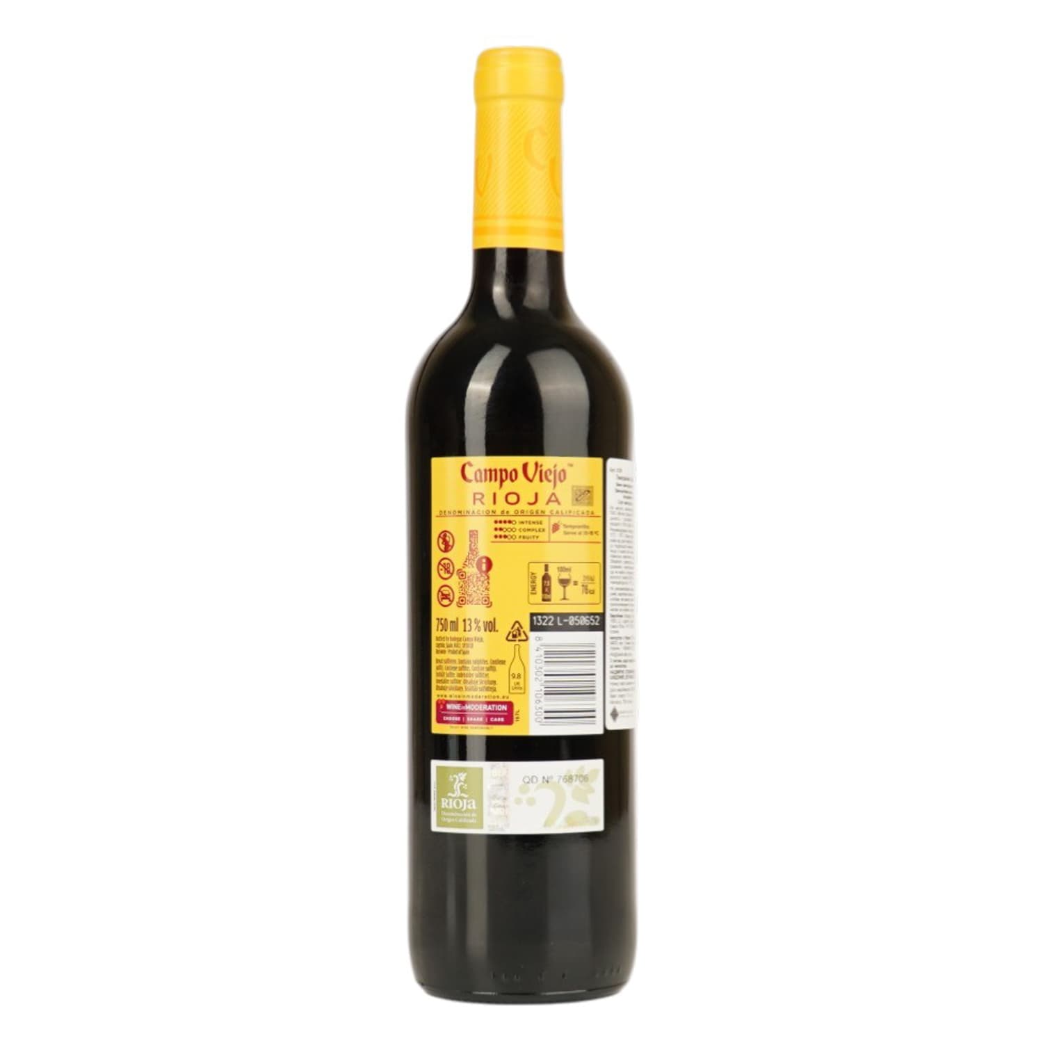 Вино Campo Viejo Rioja Tempranillo DOC червоне сухе 13.5% 0.75 л (2120) - зображення 4