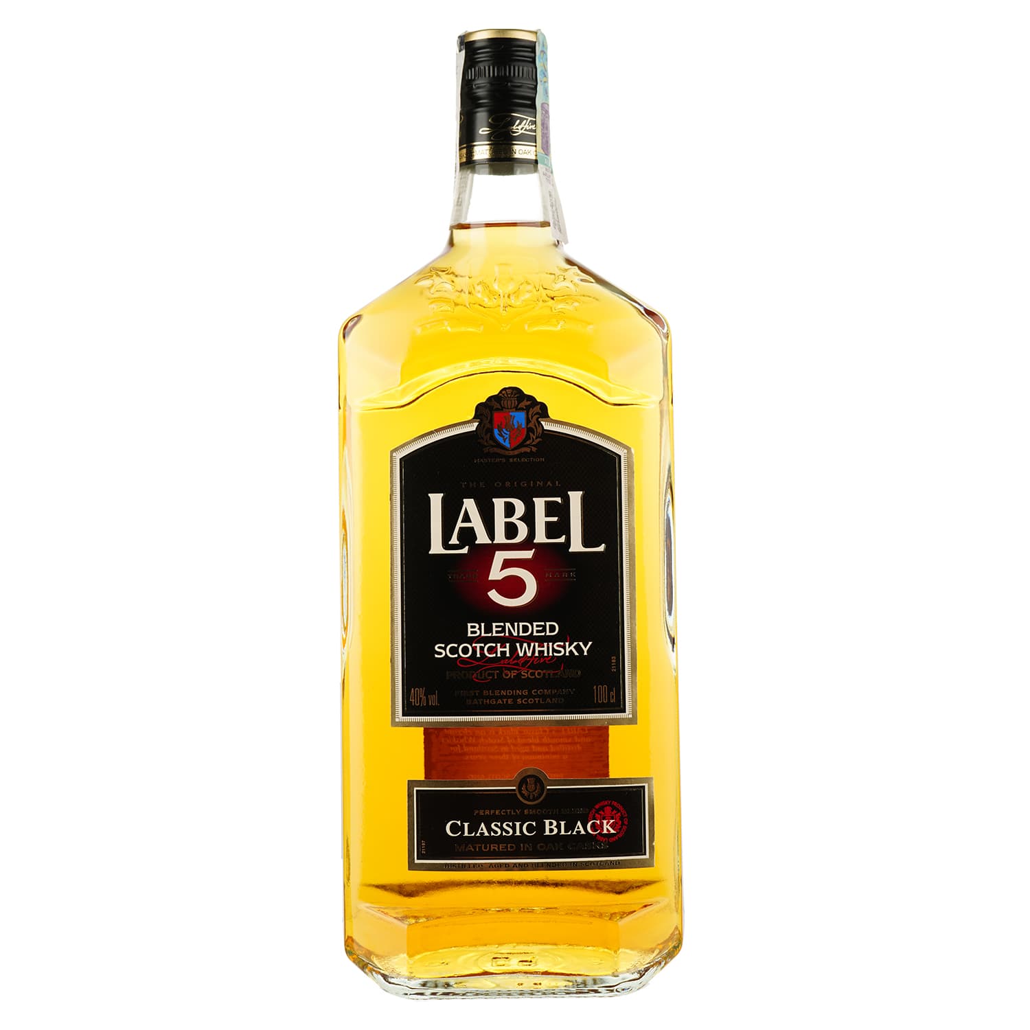 Віскі Label 5 Classic Black Blended Scotch Whisky 40% 1 л - зображення 1