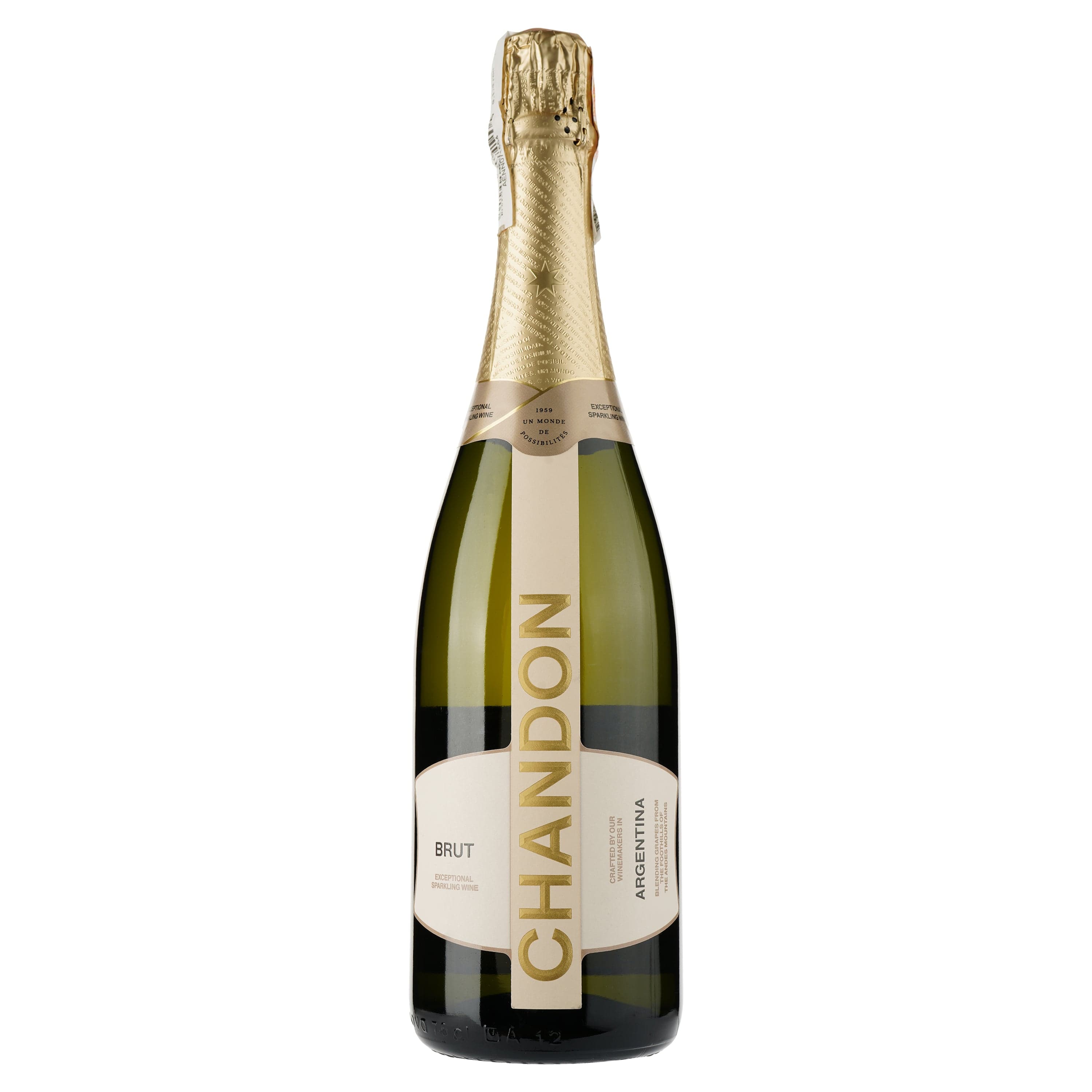 Вино ігристе Chandon Brut, біле, брют, 12,5%, 0,75 л (887718) - зображення 1