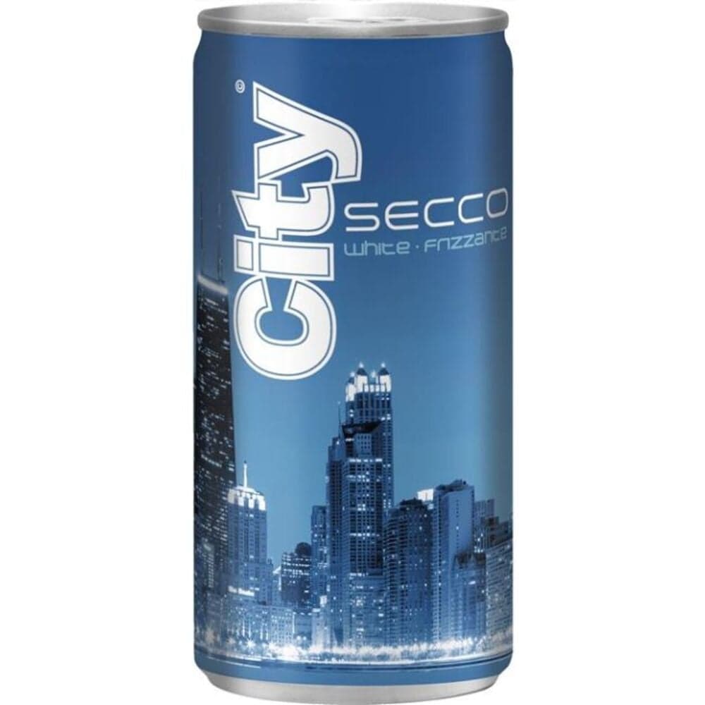 Ігристе вино City Secco White 10.5% 0.2 л ж/б