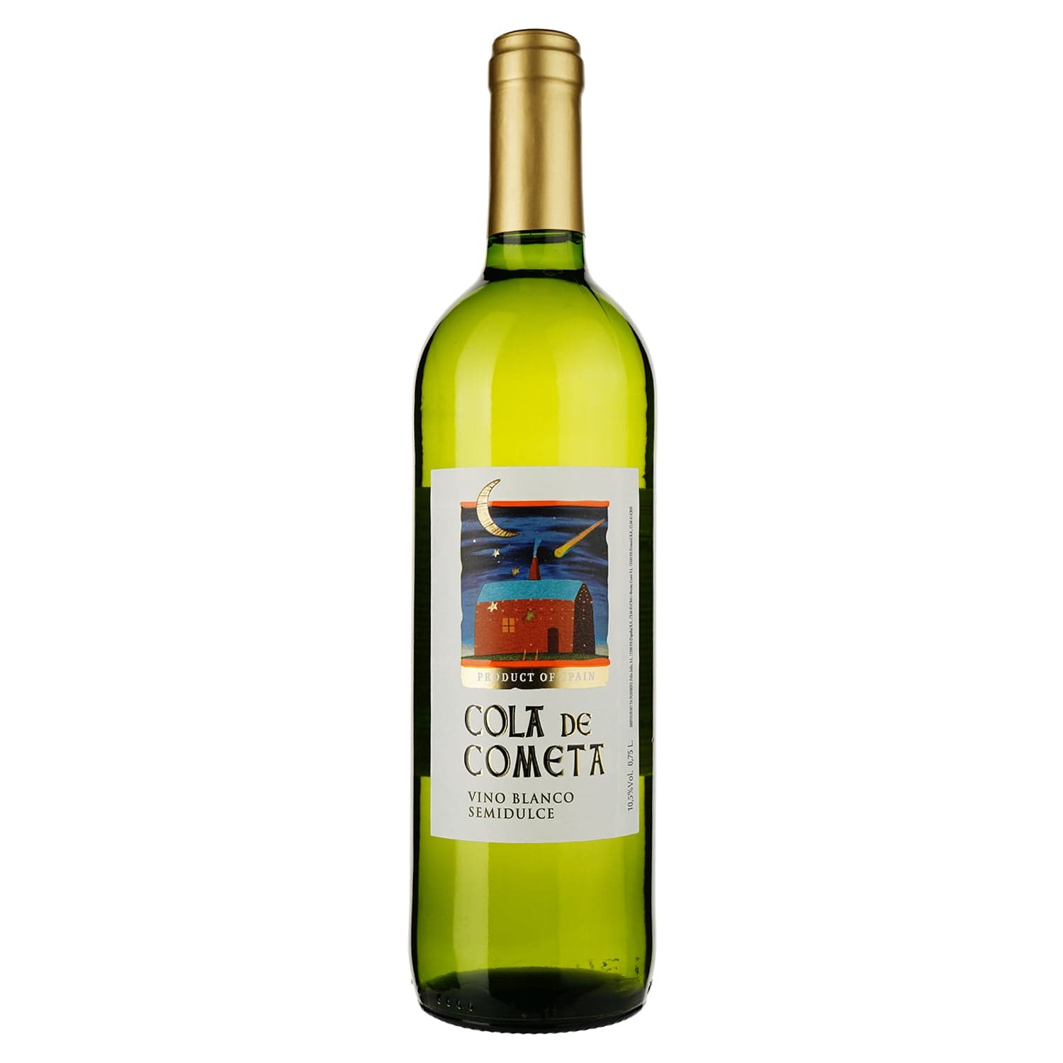 Вино Cola De Cometa Vino Blanco біле напівсолодке 10.5% 0.75 л - зображення 1